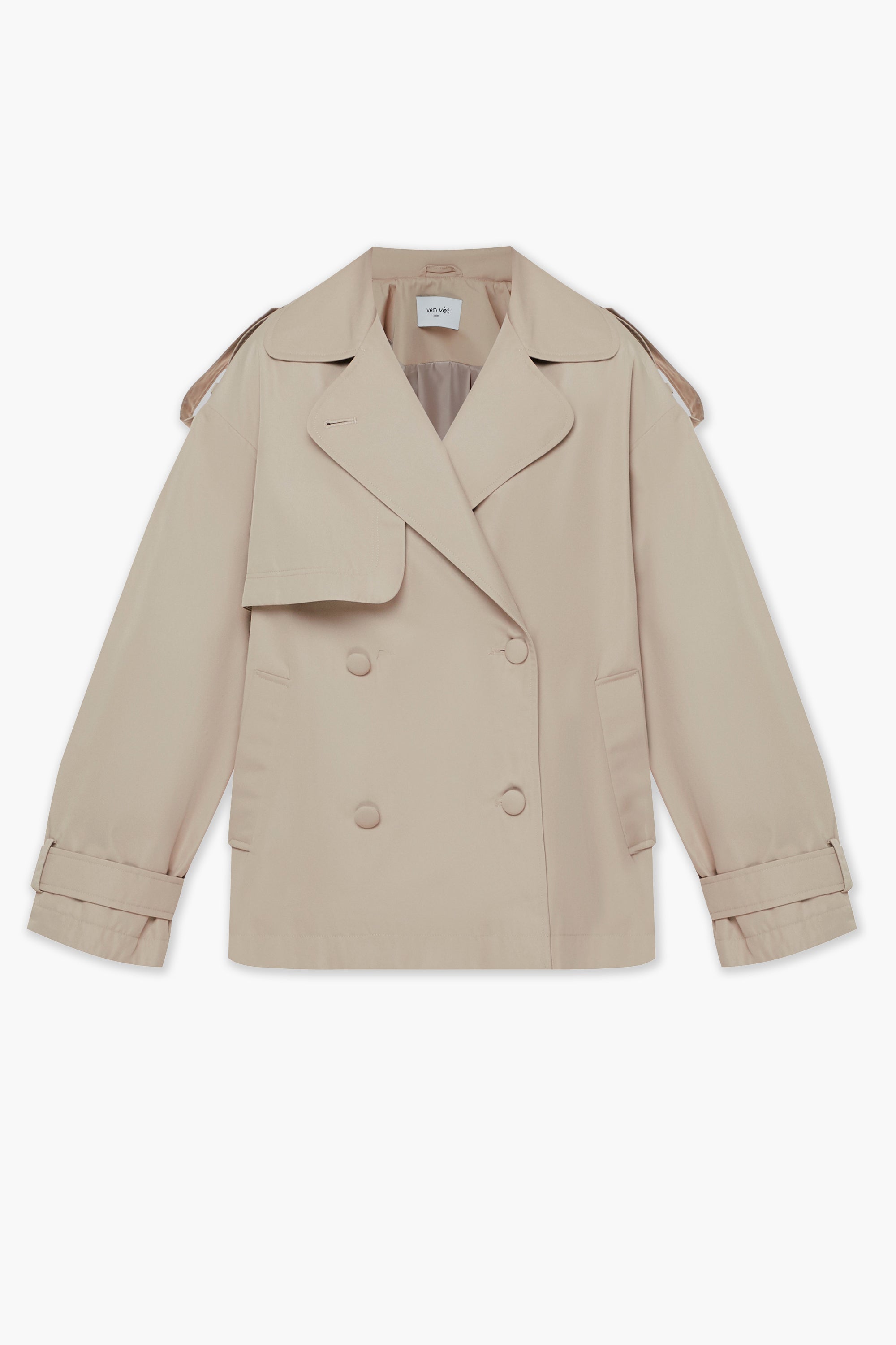 PARIS short trench coat in beige
