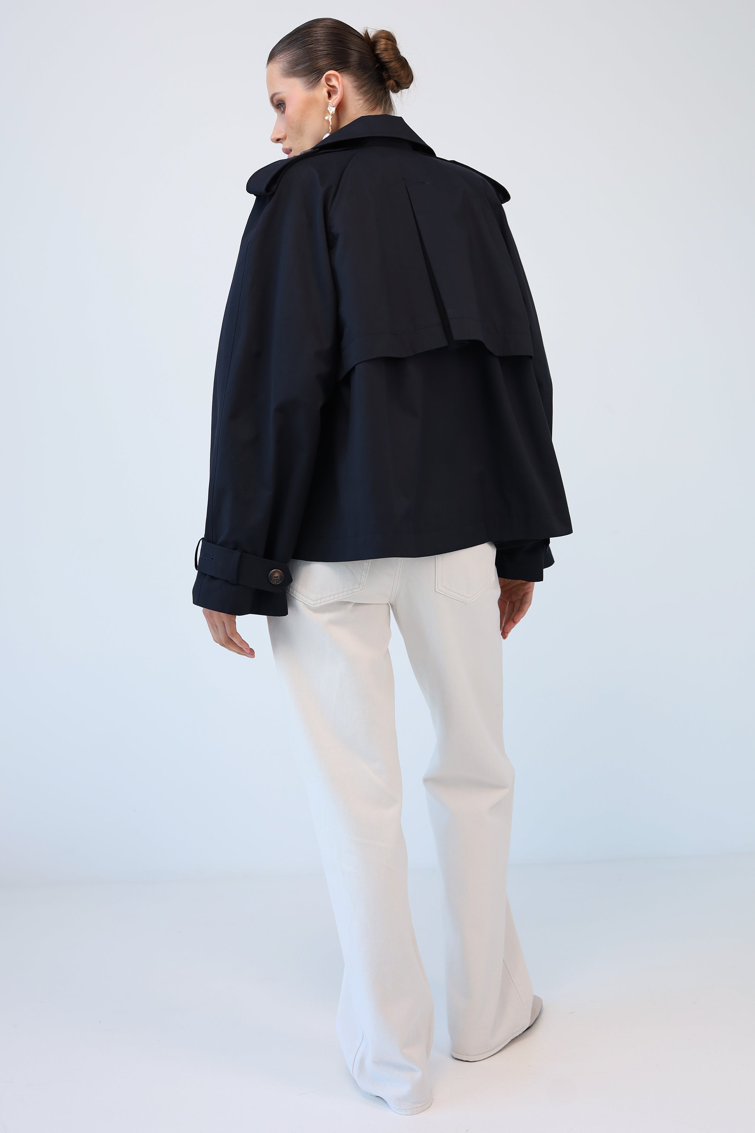 MILANO trench coat in navy