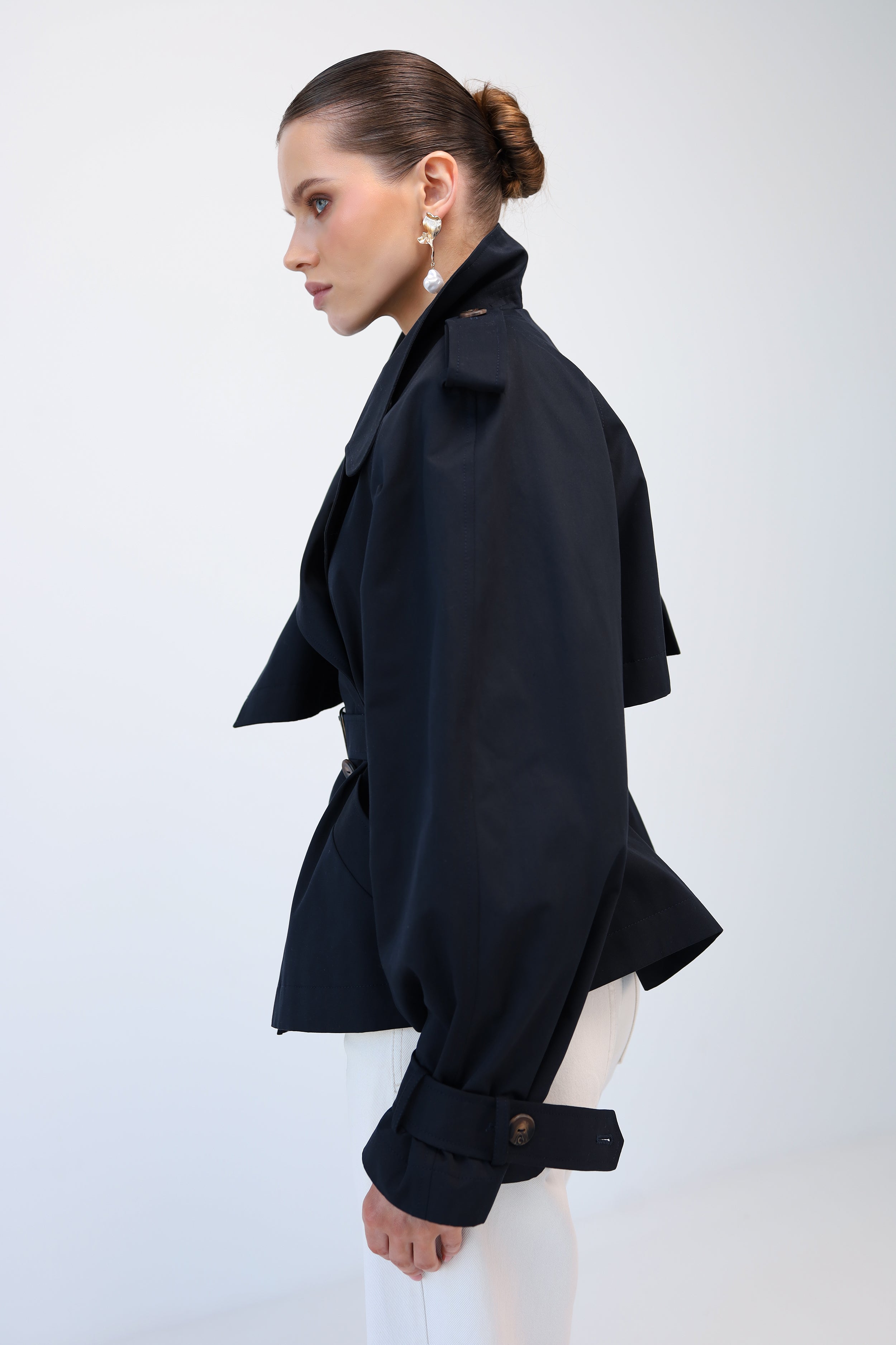 MILANO trench coat in navy