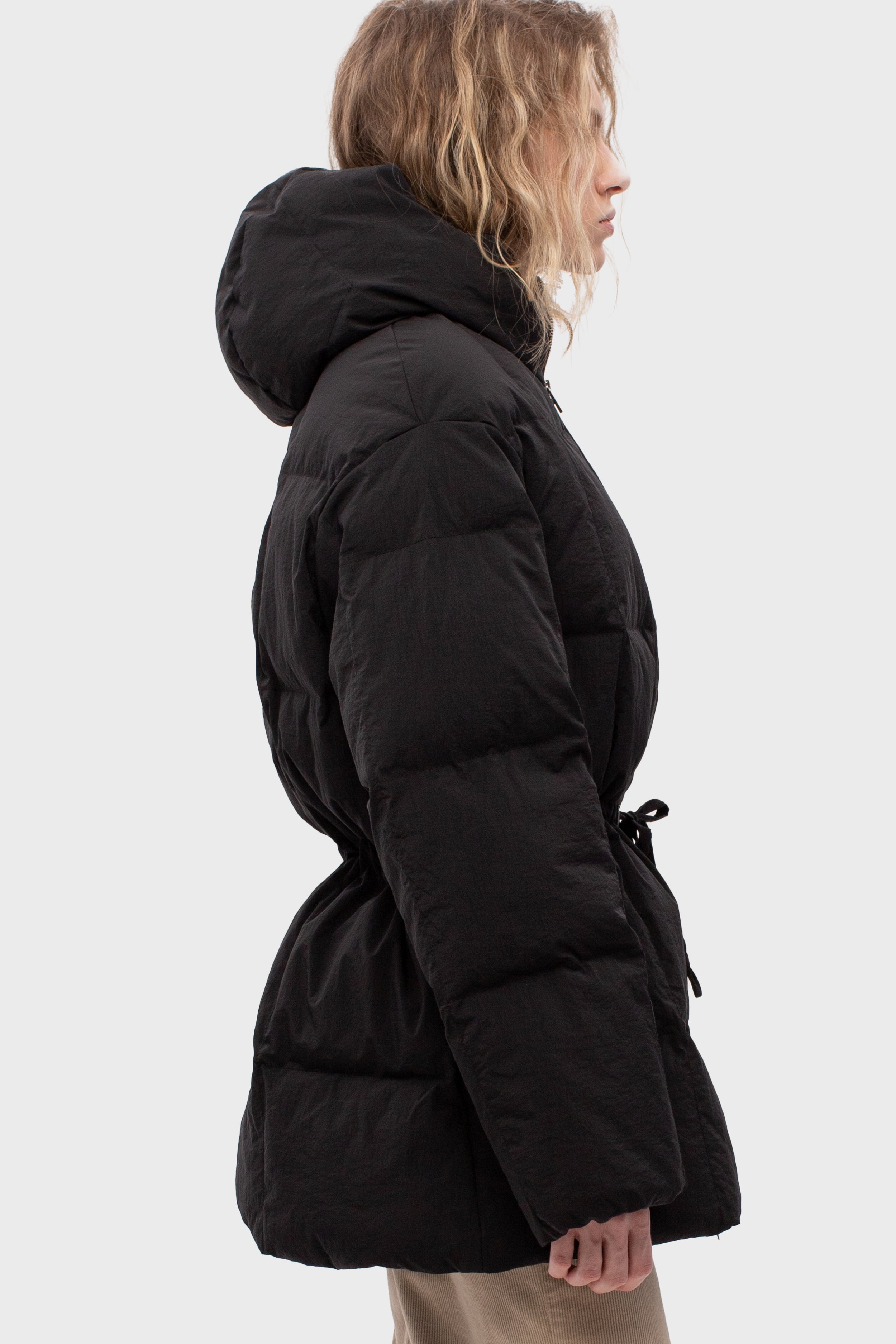 RONNE puffer jacket in black