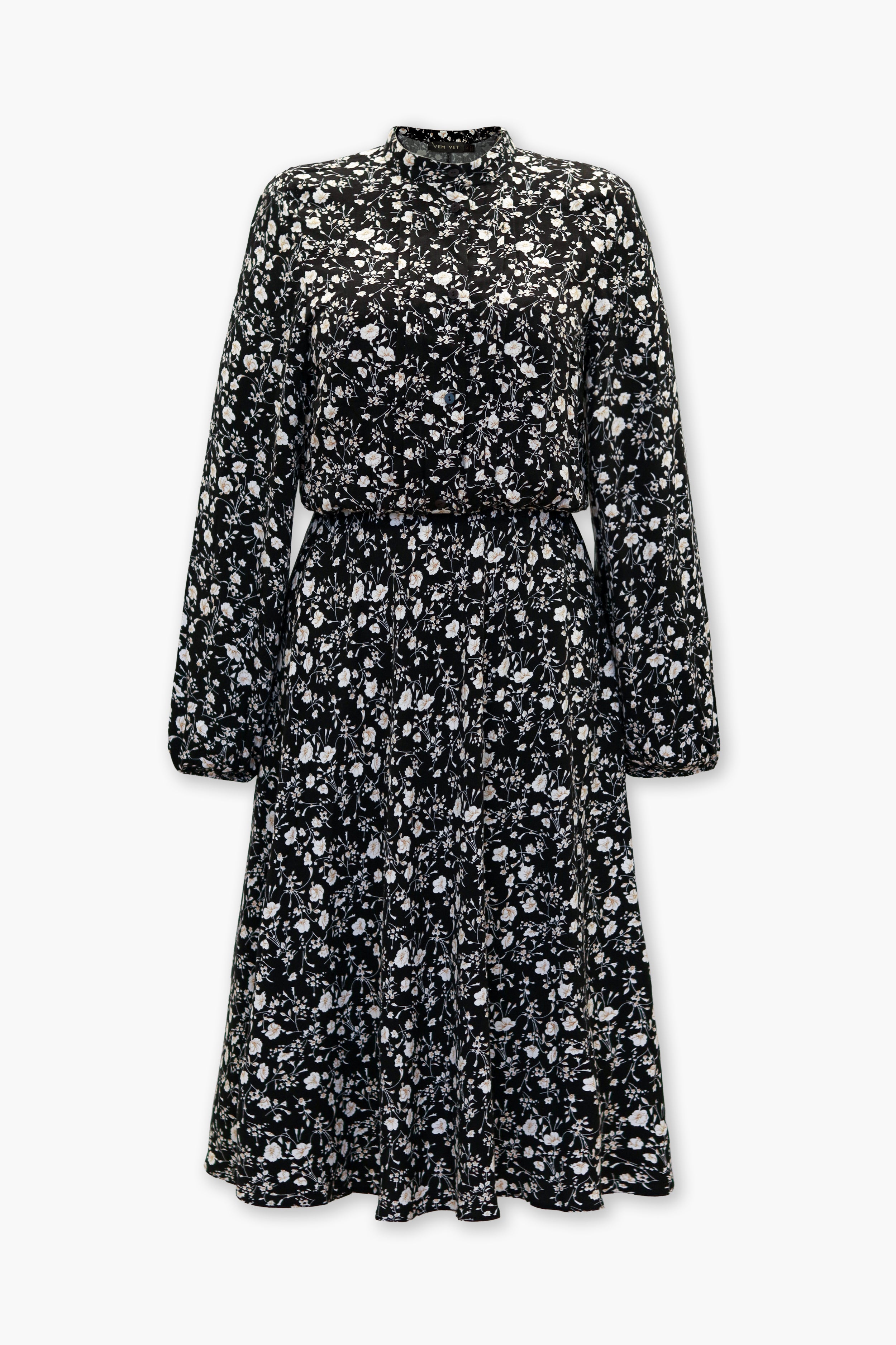 CHLOE midi dress in black