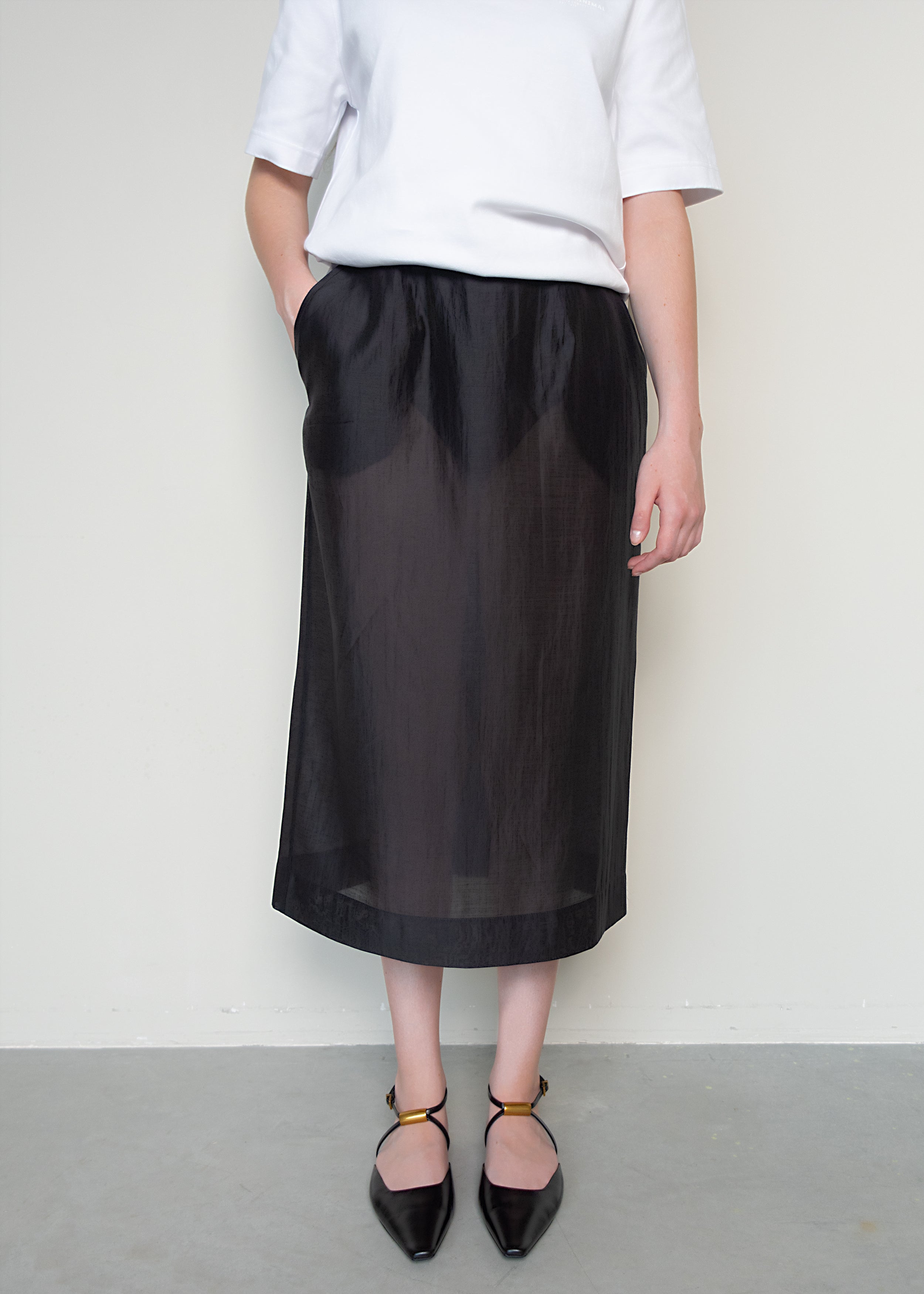LOULOU skirt in black