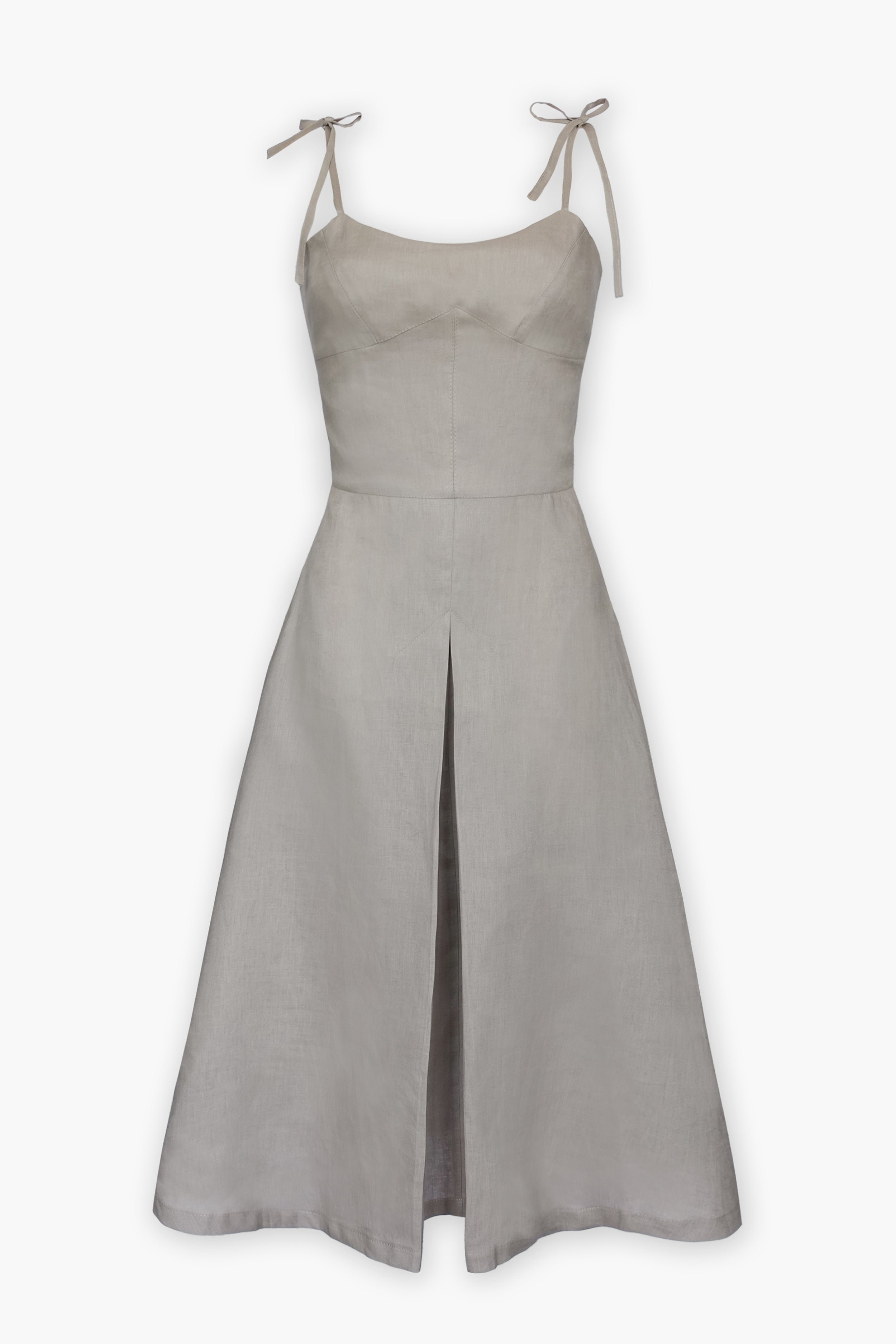 TILDA midi dress in taupe
