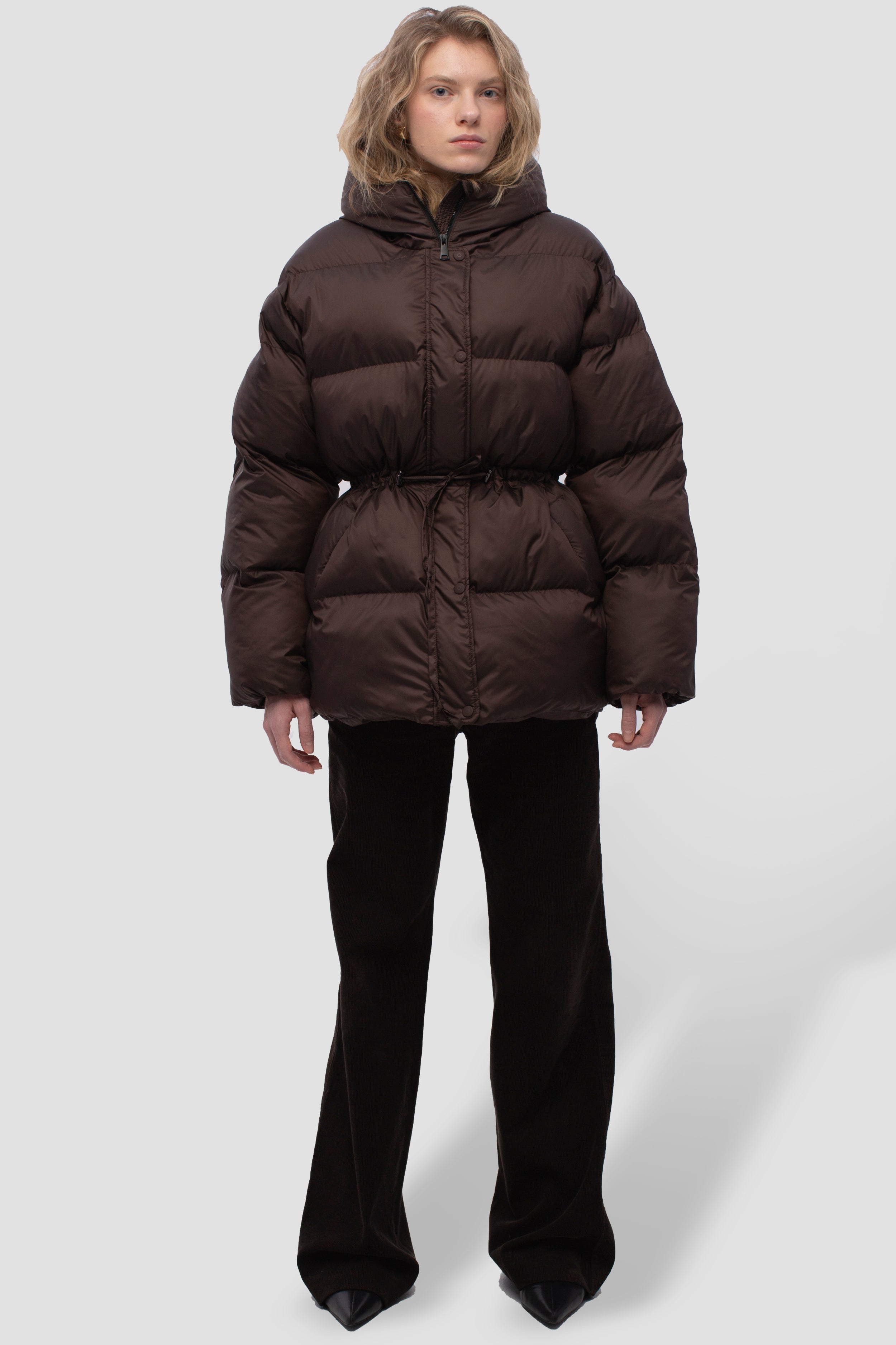 ORESUND puffer in chocolate