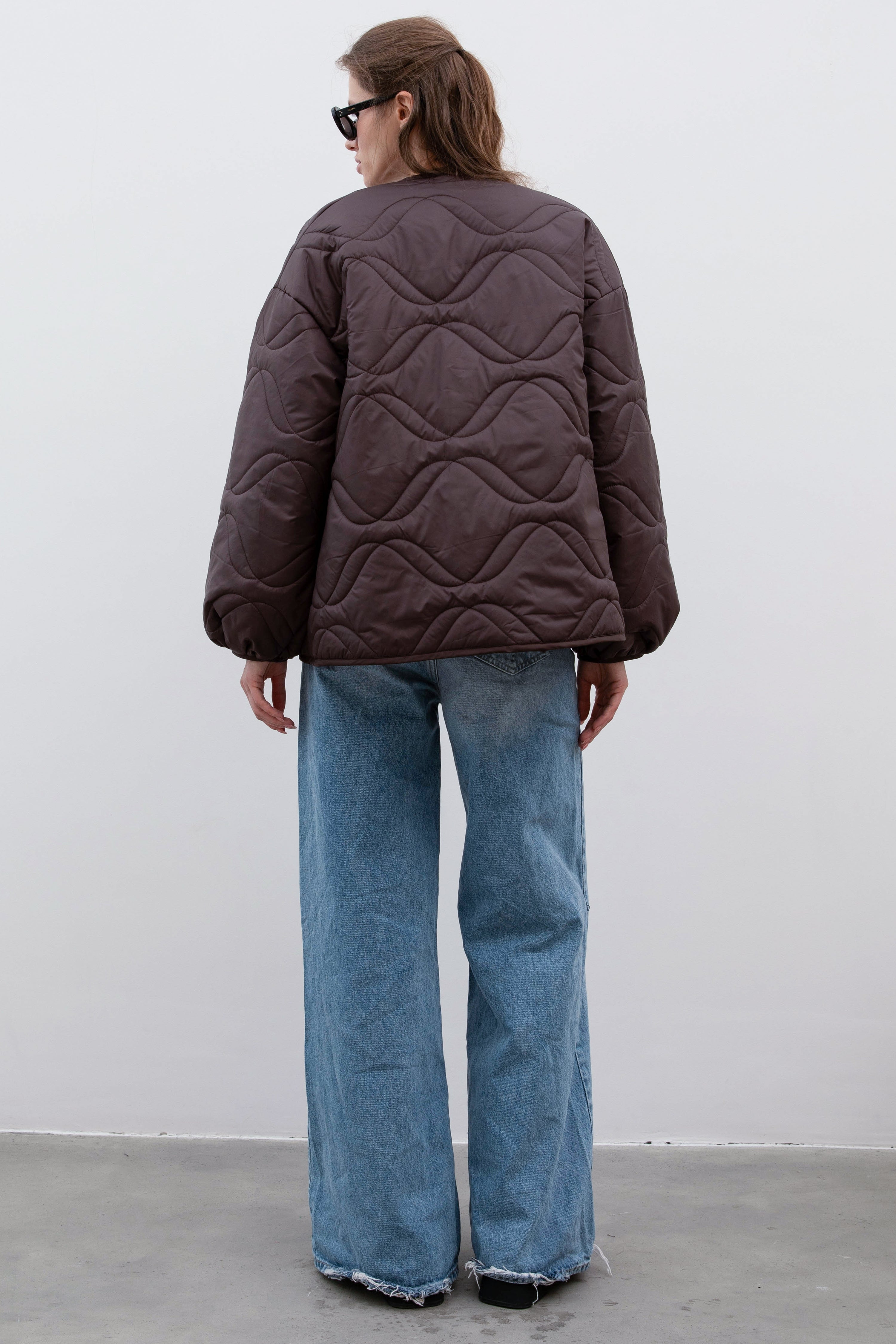 MARIA jacket in deep red wine