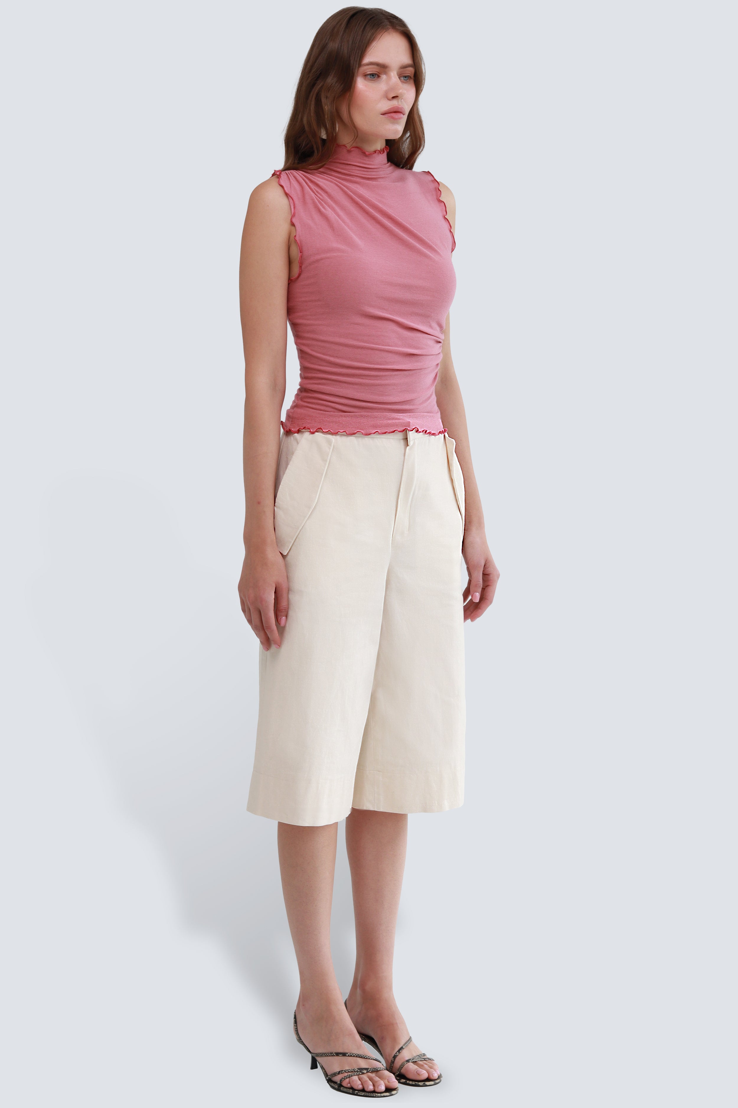 TEJA bermuda shorts in vanilla