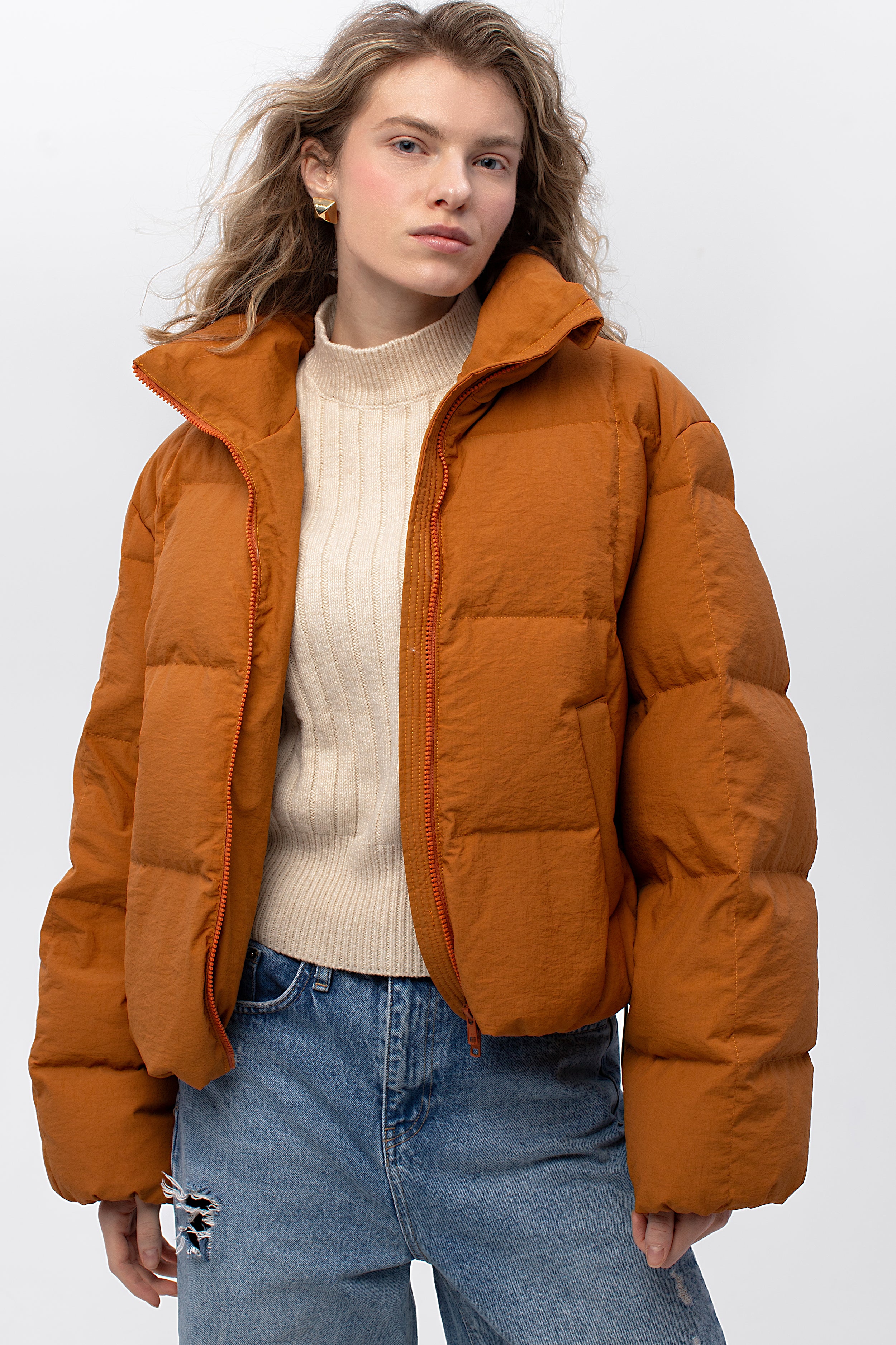 NORDEN down jacket in ocher