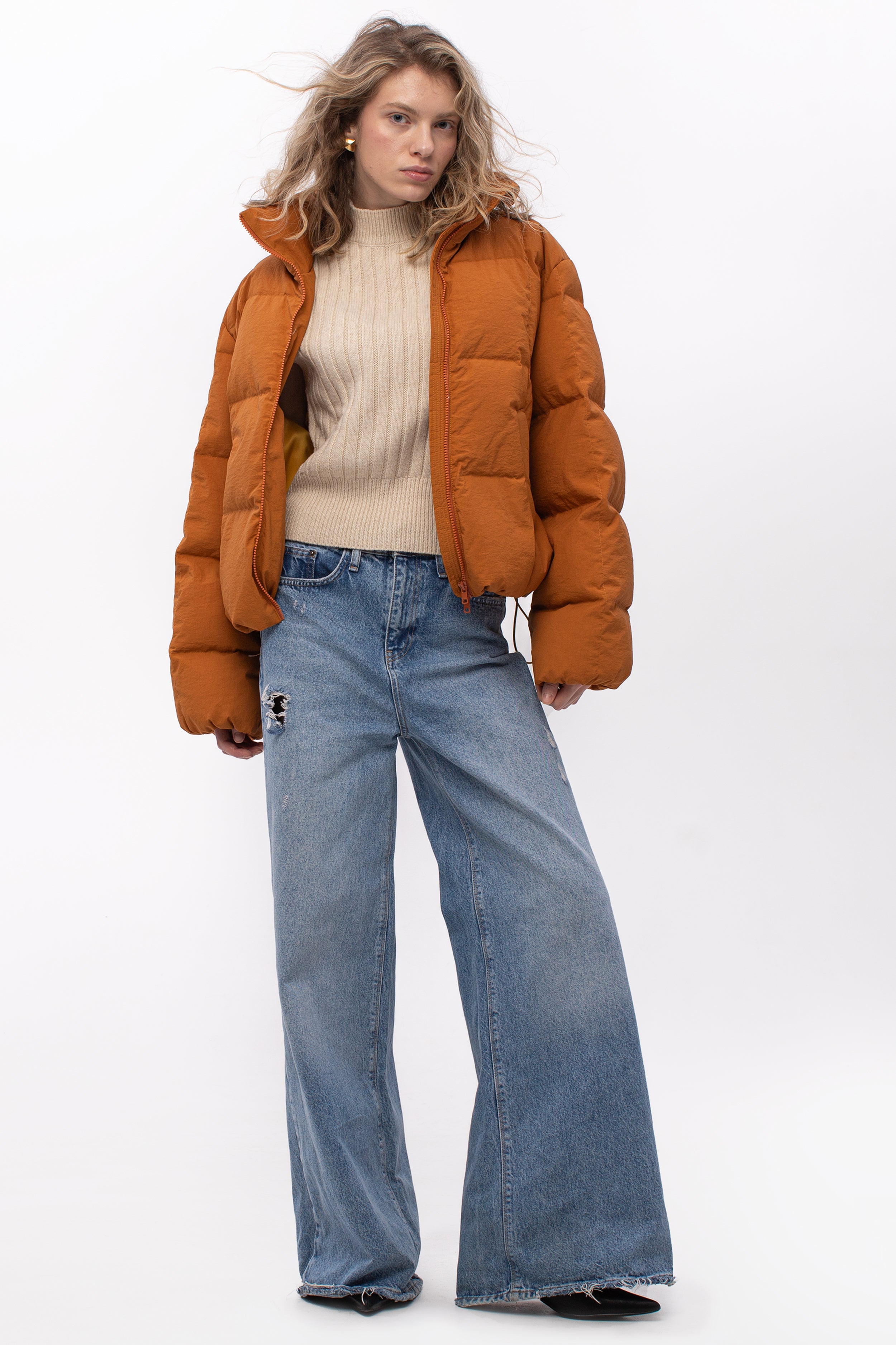 NORDEN down jacket in ocher