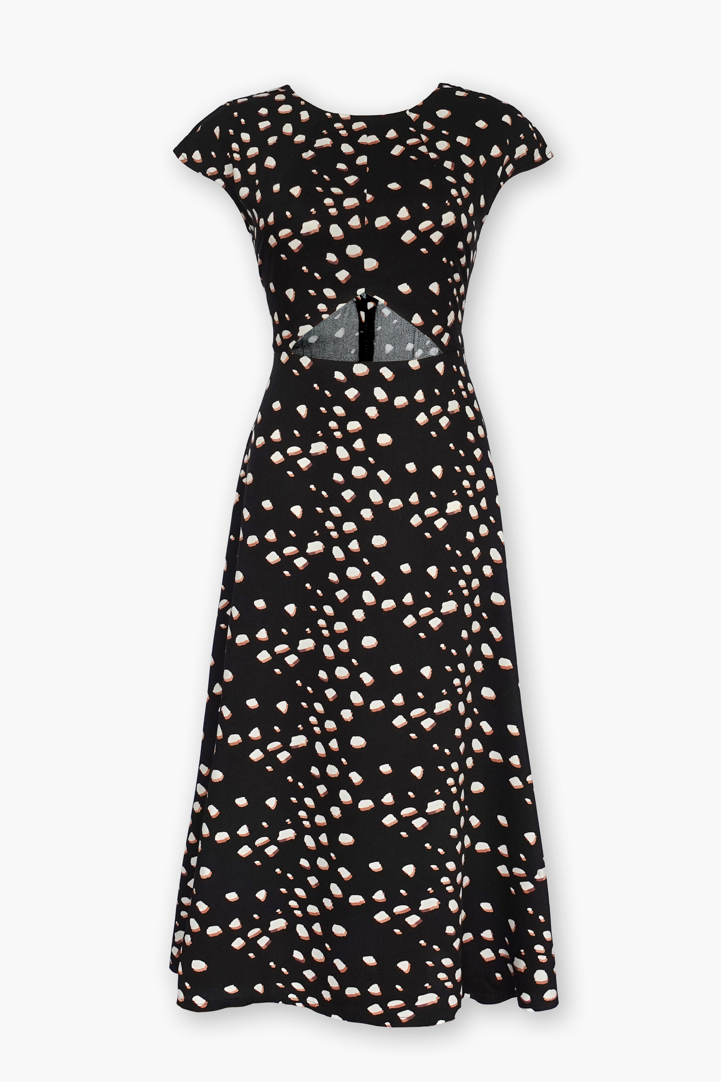 EMILY midi dress in black