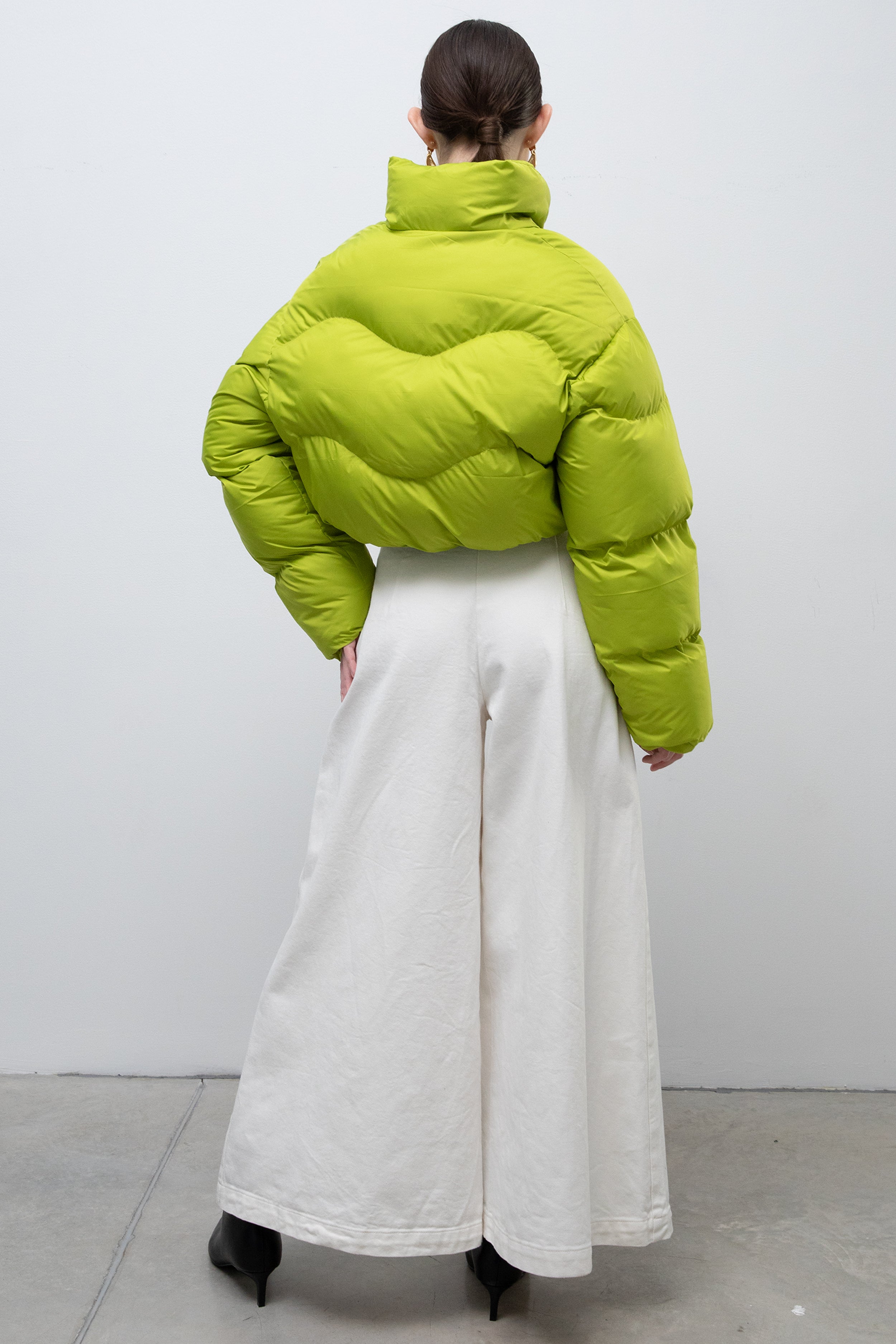 BABY puffer jacket in green