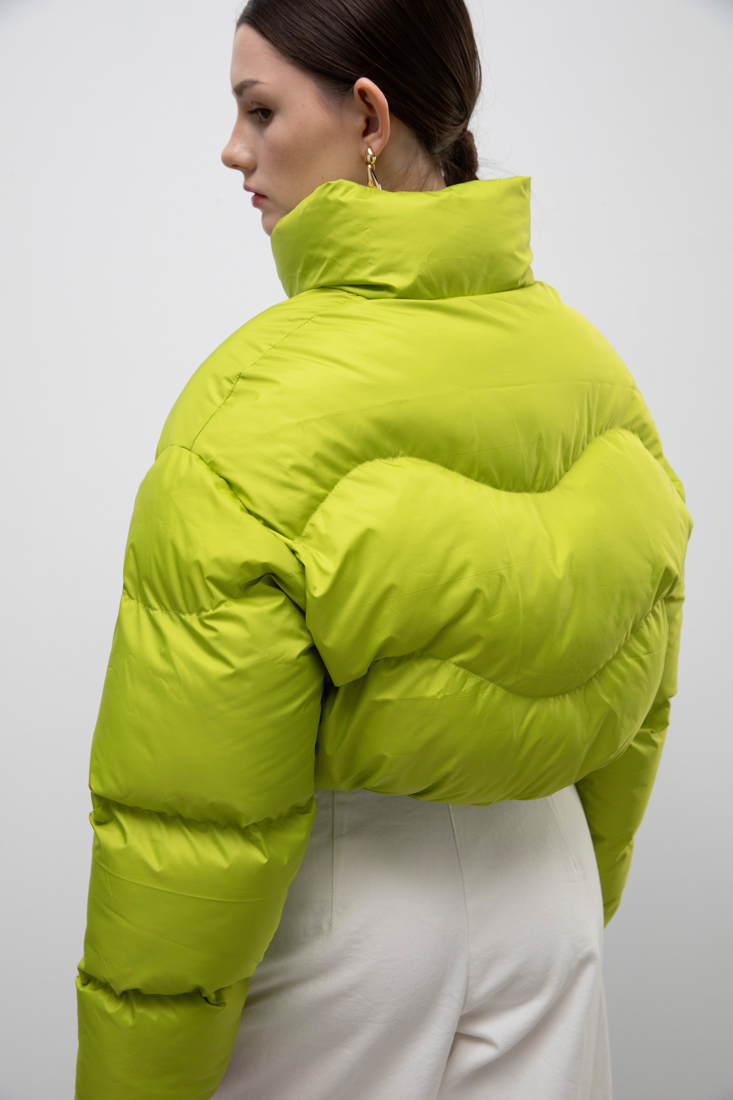 BABY puffer jacket in green