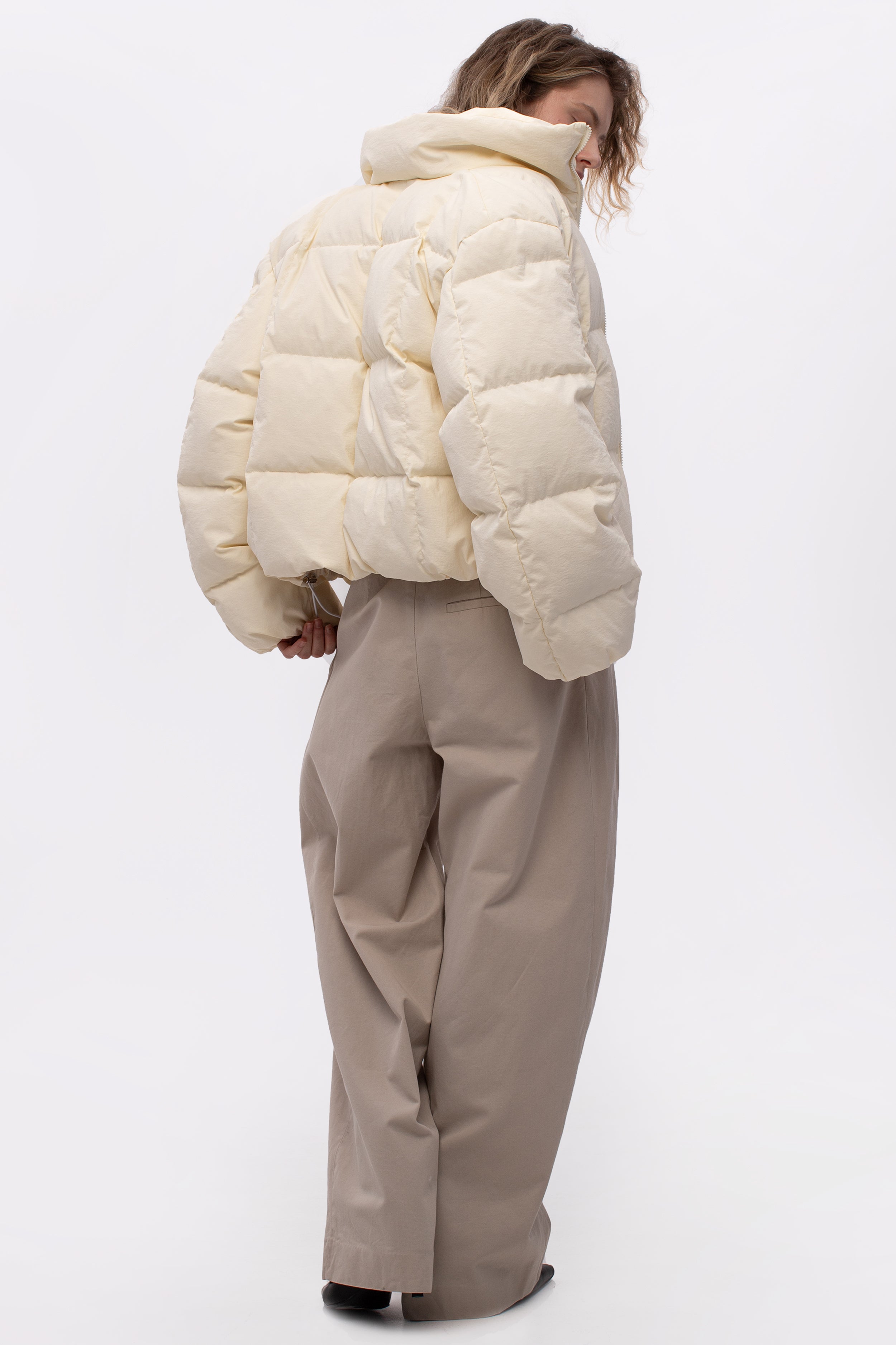 NORDEN down jacket in milk