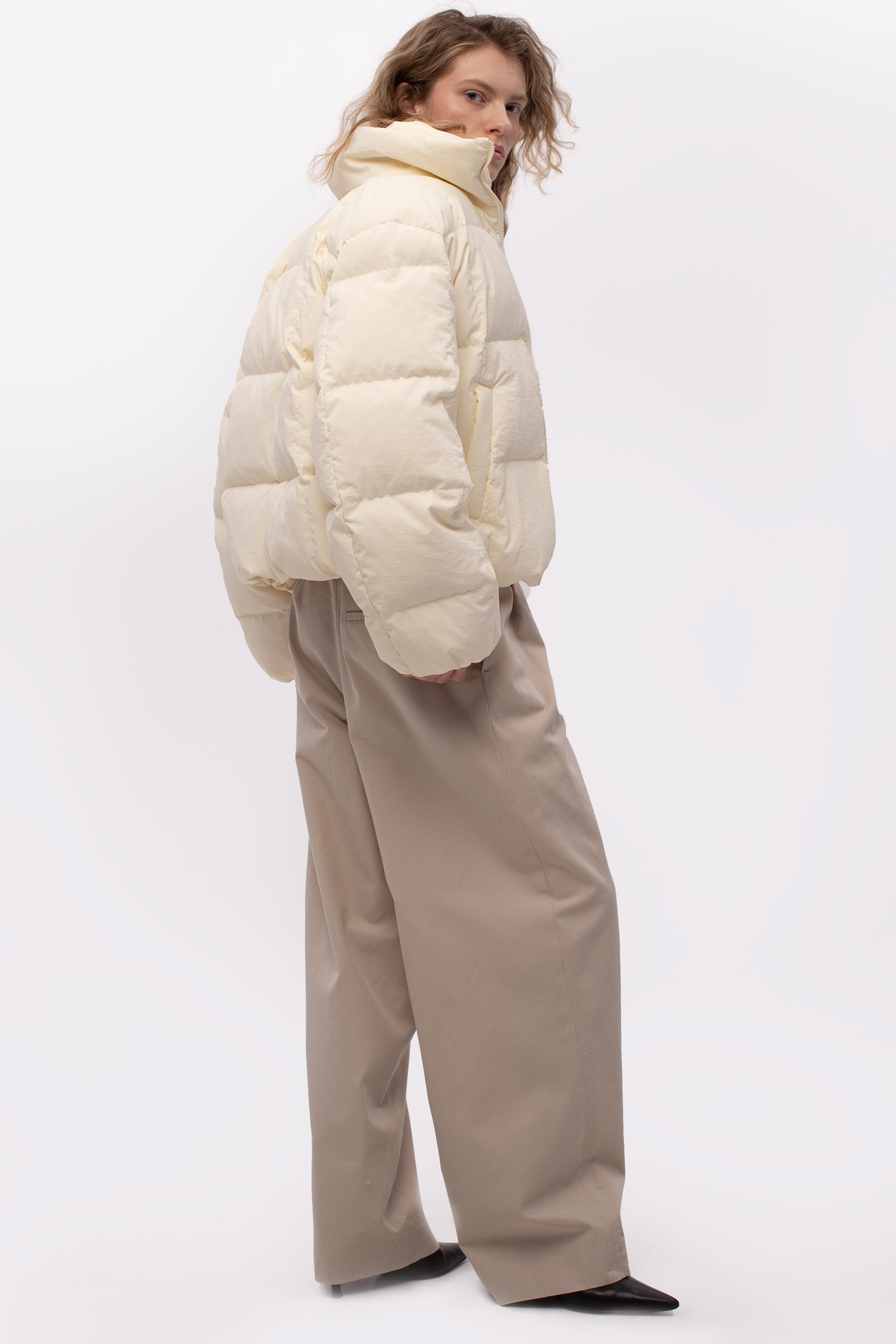 NORDEN down jacket in milk