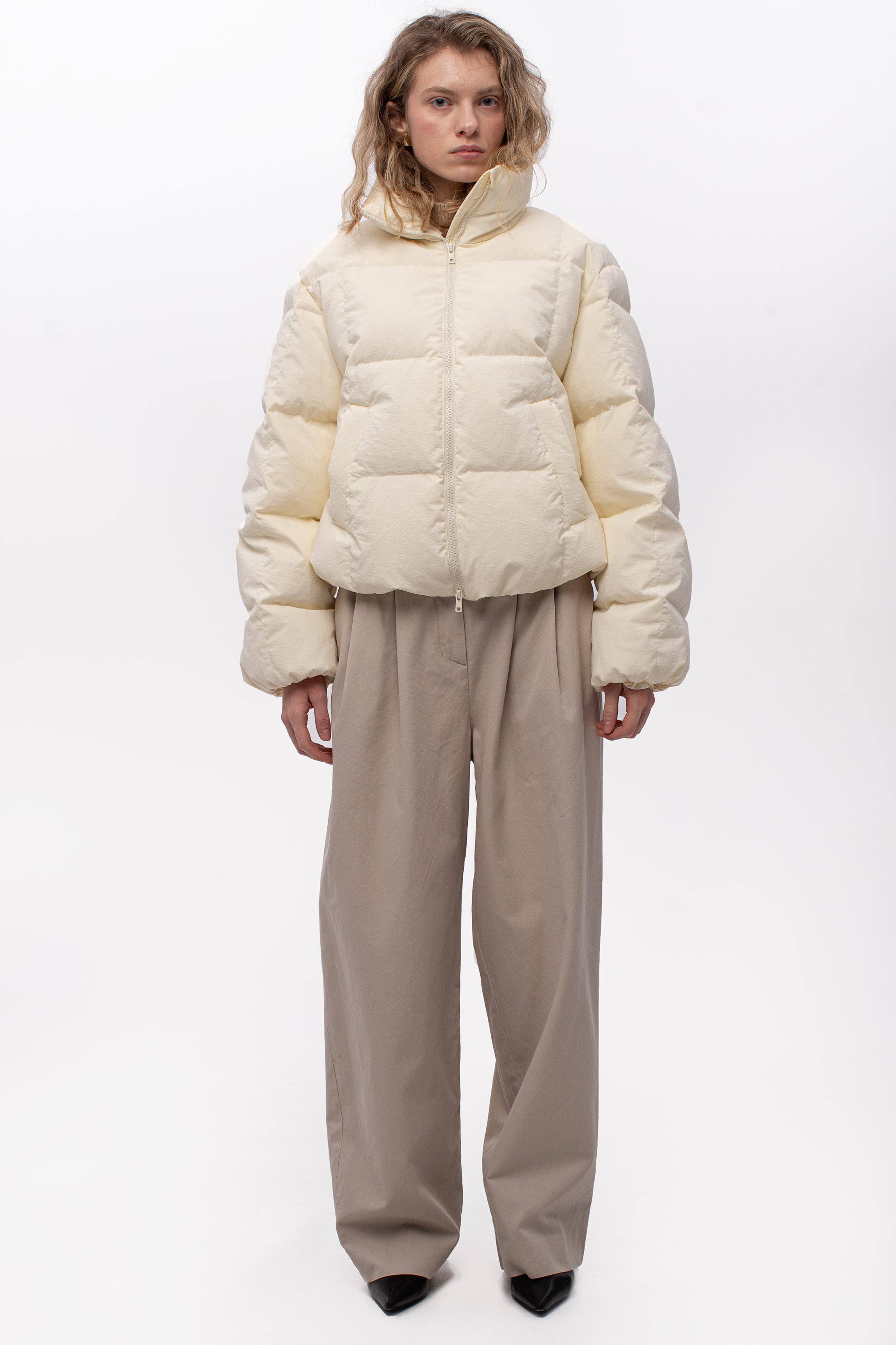 NORDEN down jacket in milk