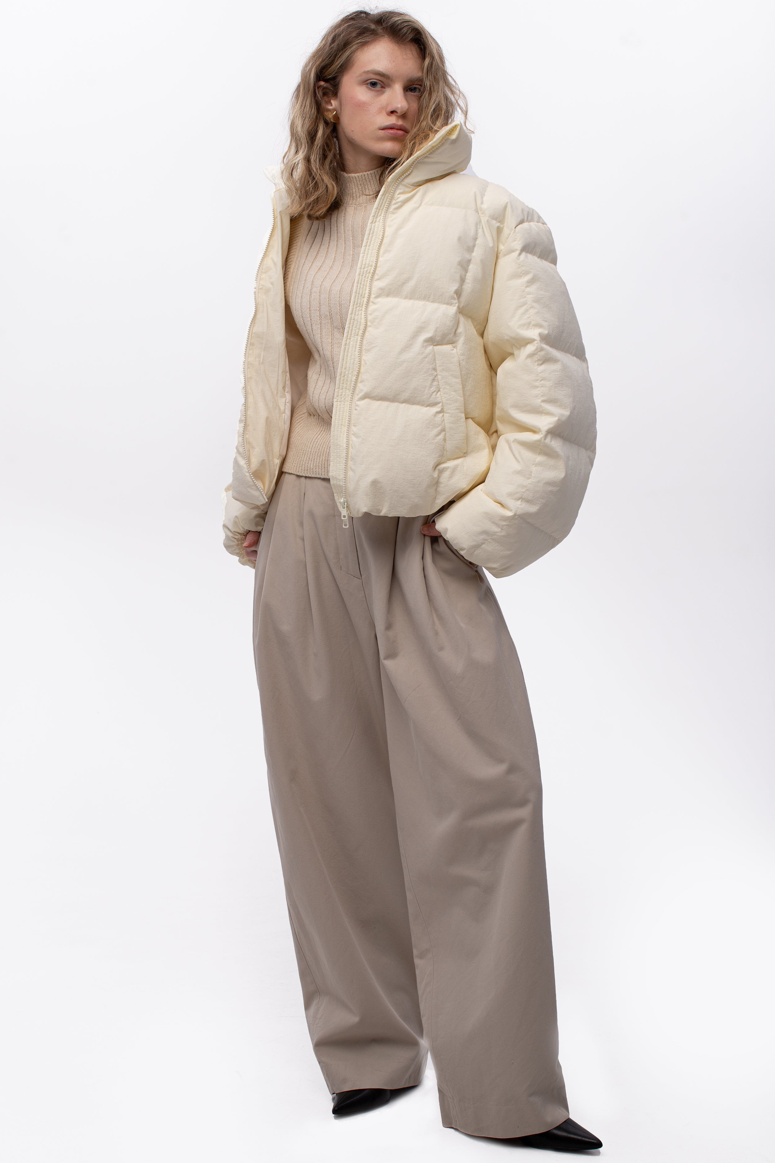 NORDEN down jacket in milk