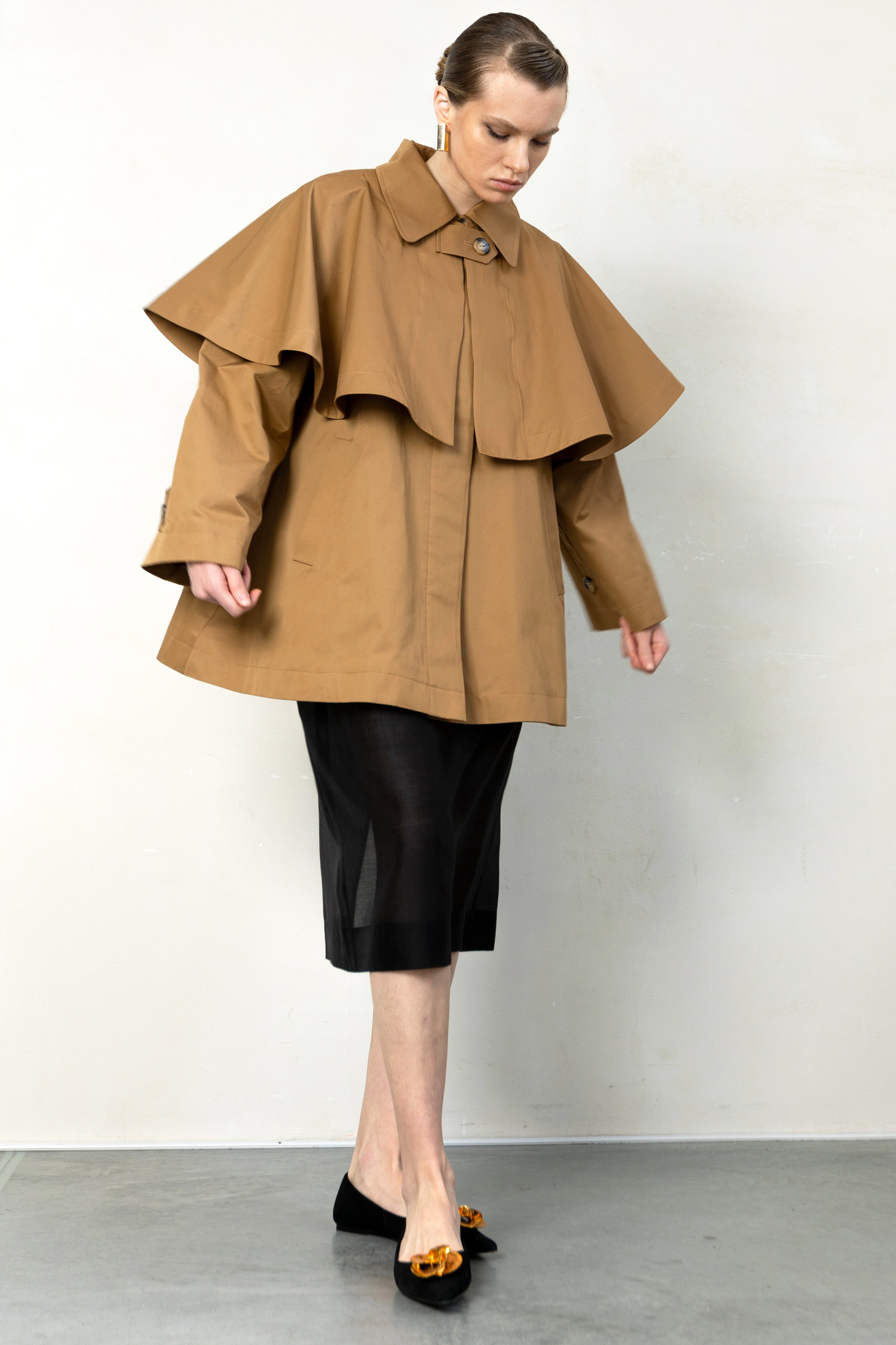SORENTO trench coat in cinnamon