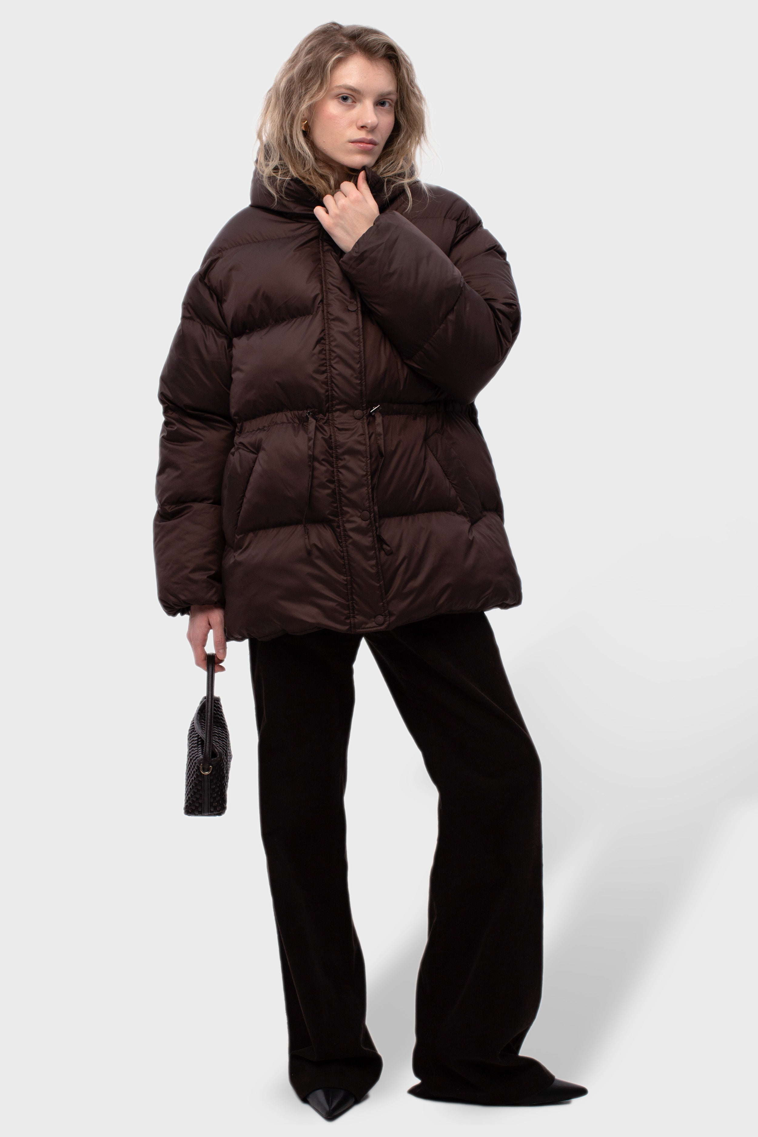 ORESUND puffer in chocolate