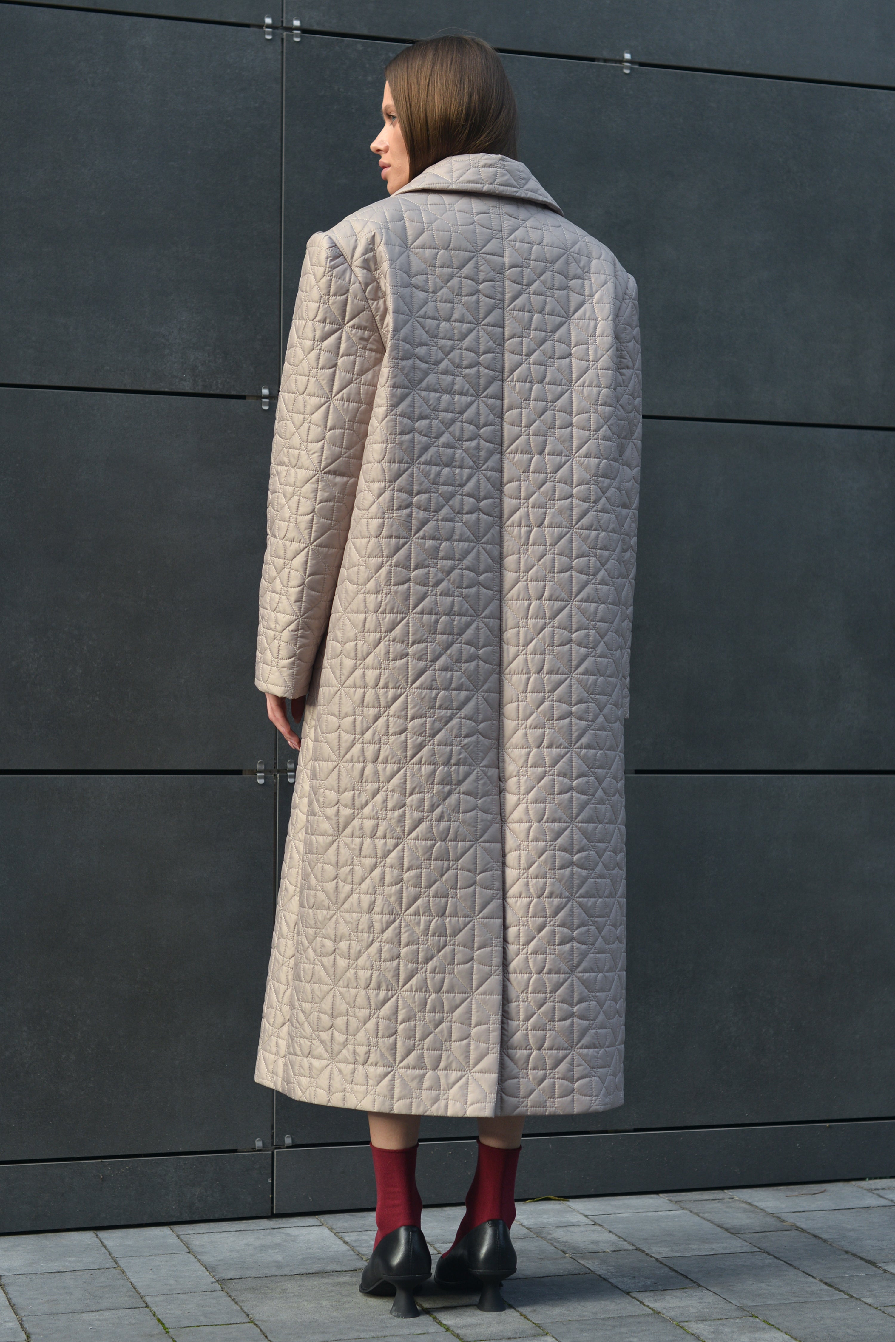 FREJA maxi coat in ivory