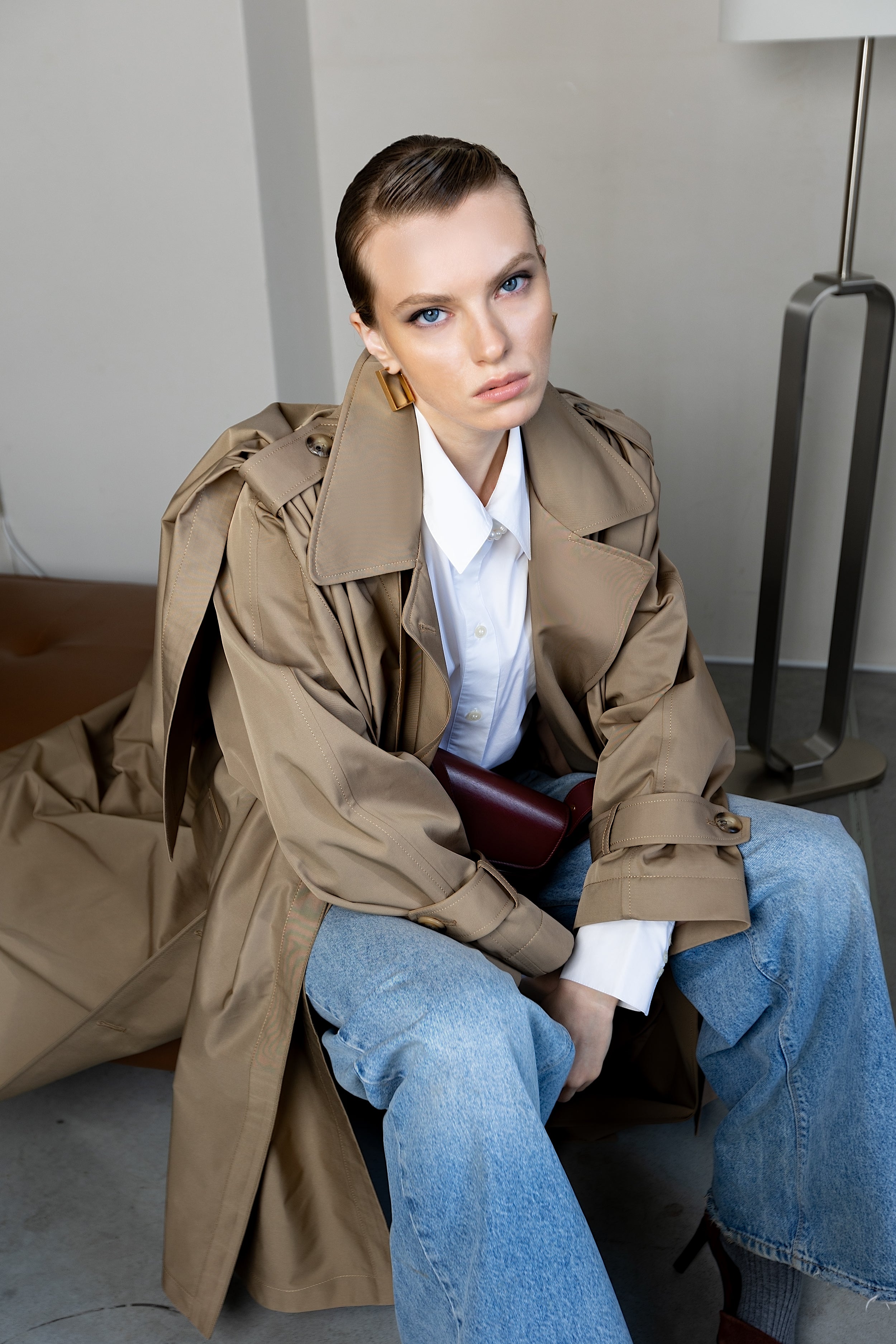 AMSTERDAM trench coat in beige