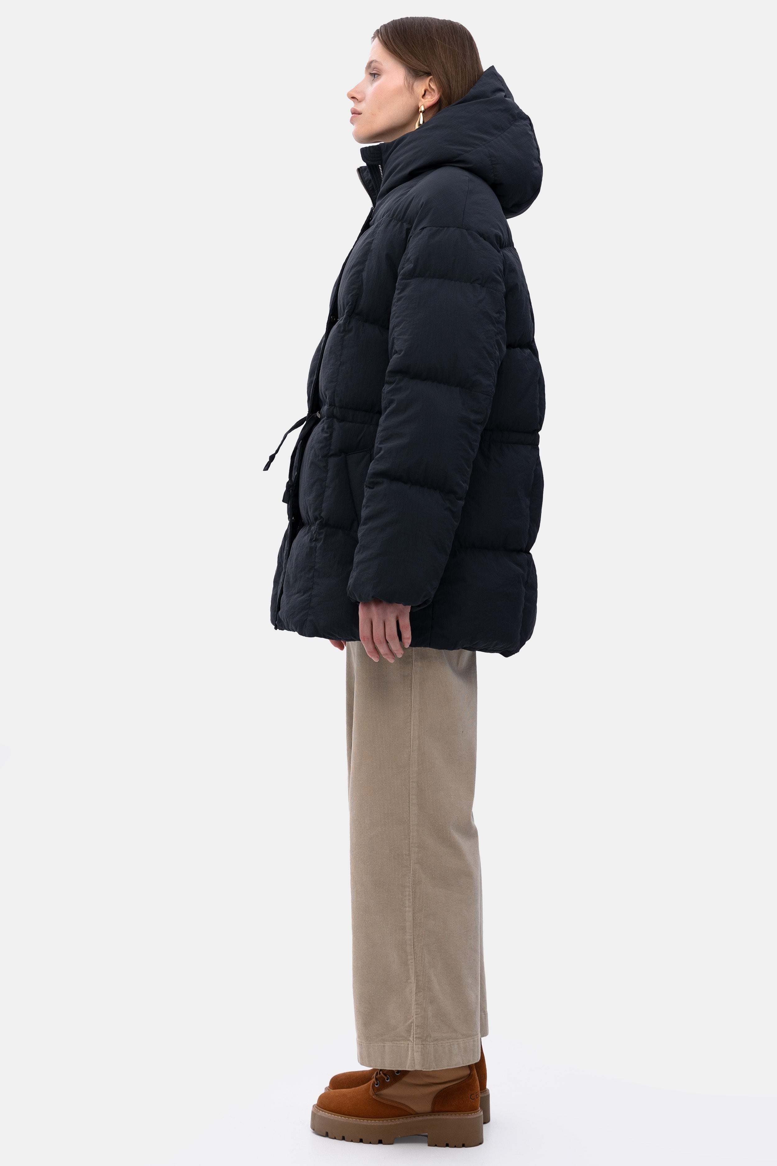 RONNE puffer jacket in graphite