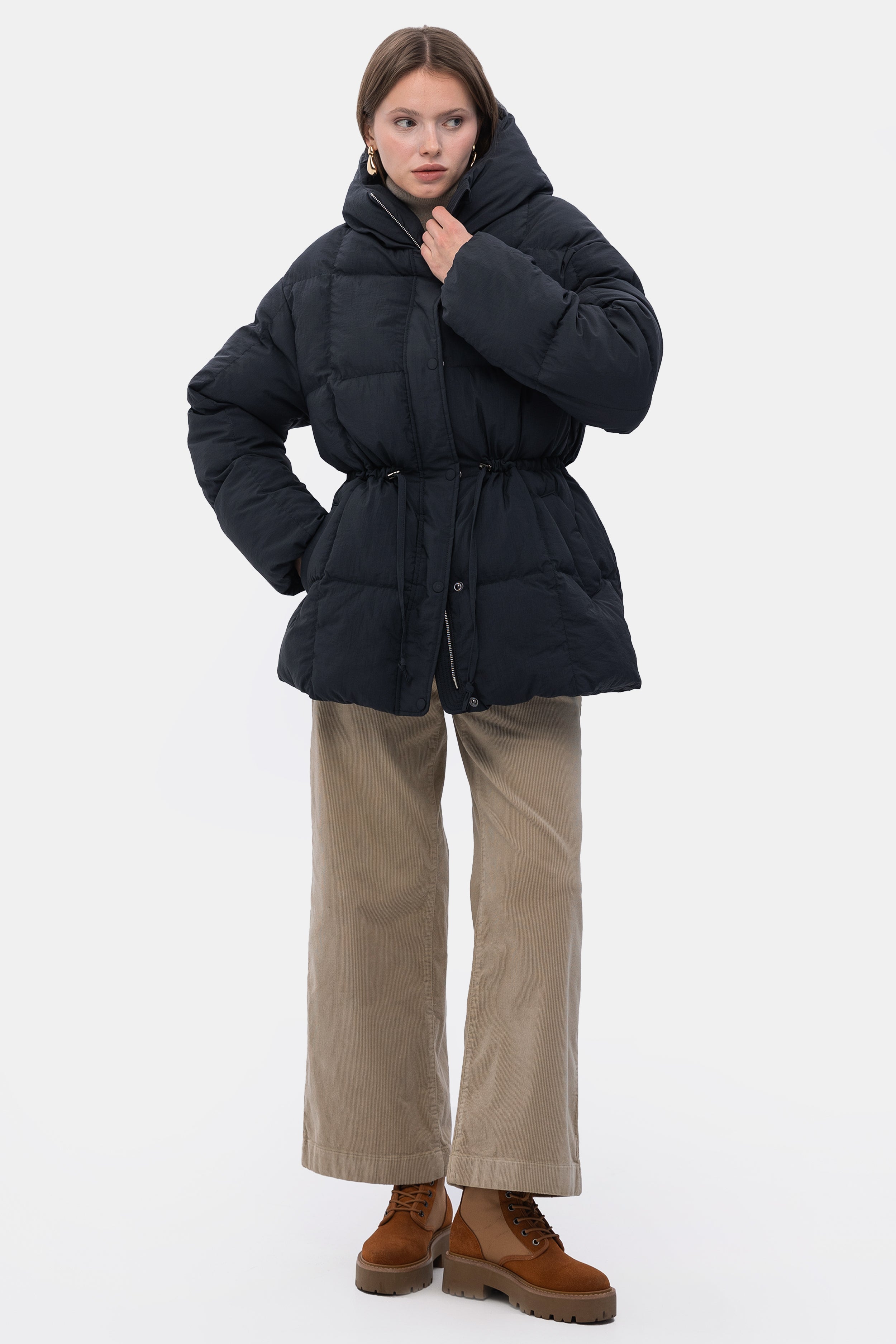 Пуховик RONNE / графіт