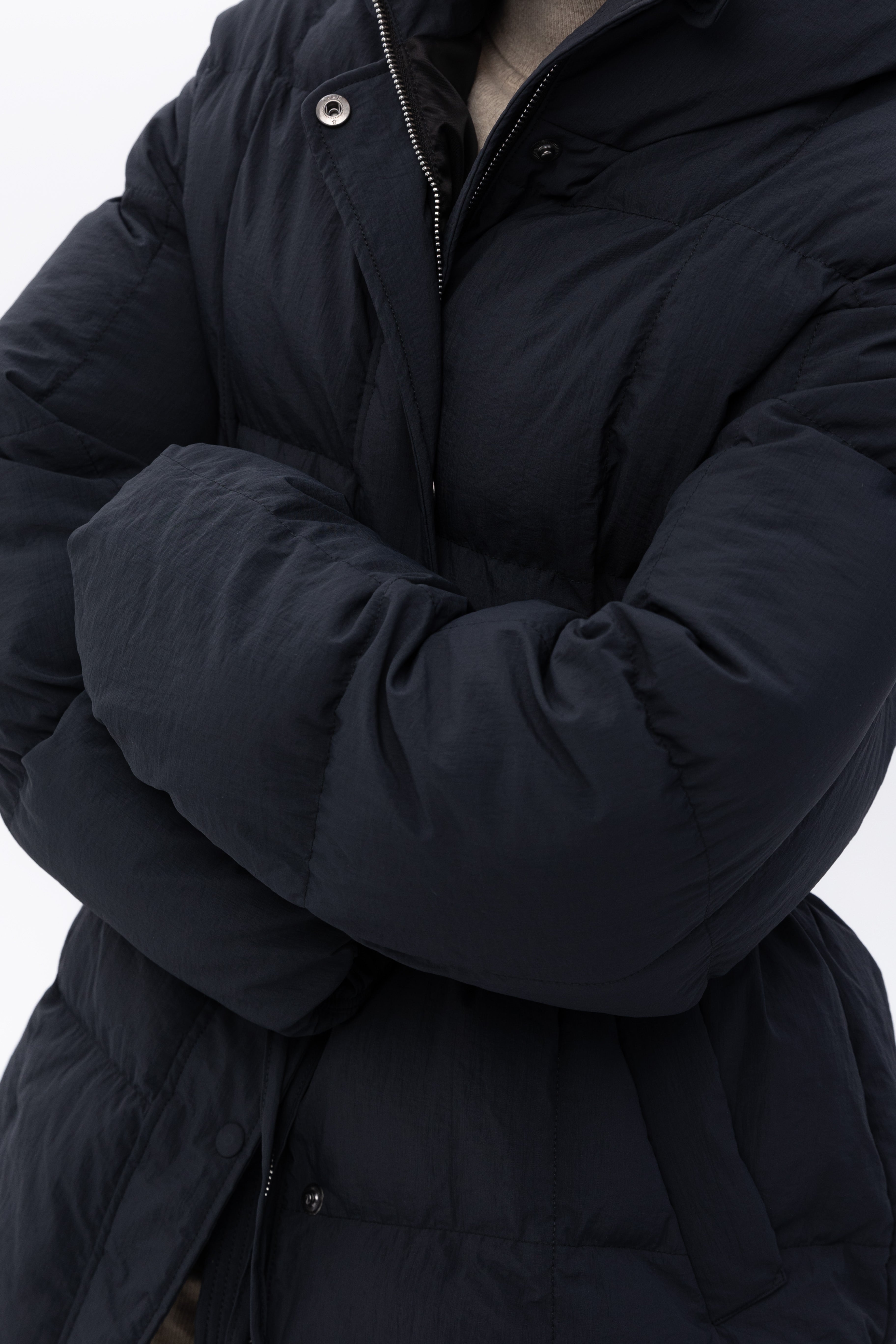 RONNE puffer jacket in graphite