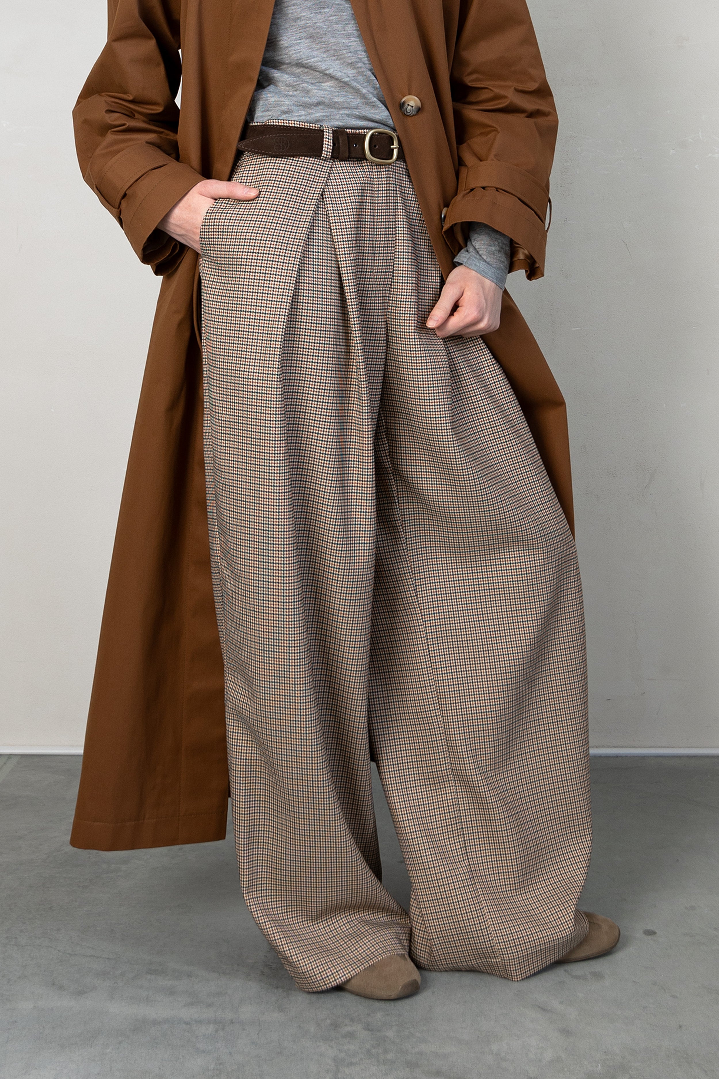 ROME wide pleated pants