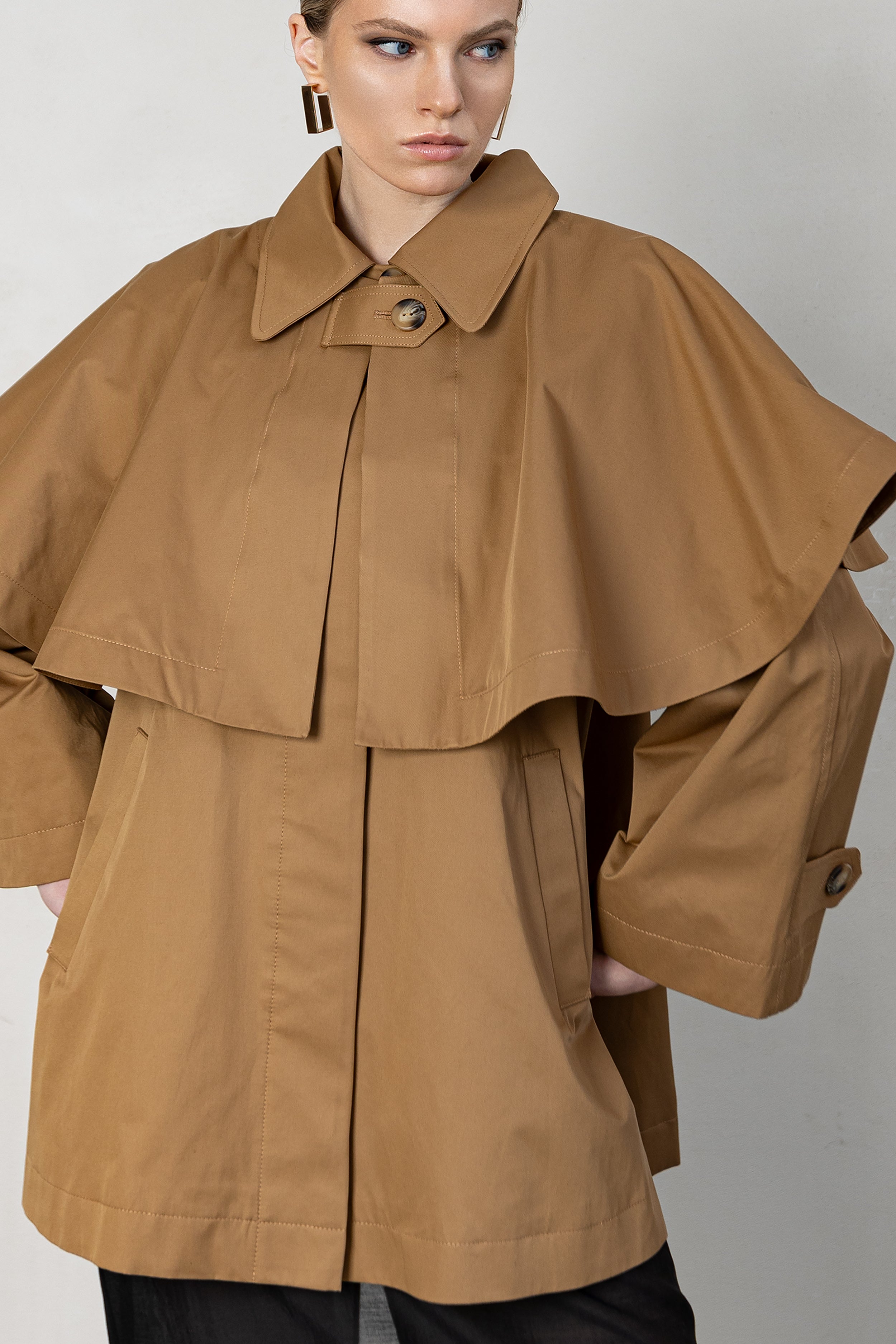 SORENTO trench coat in cinnamon