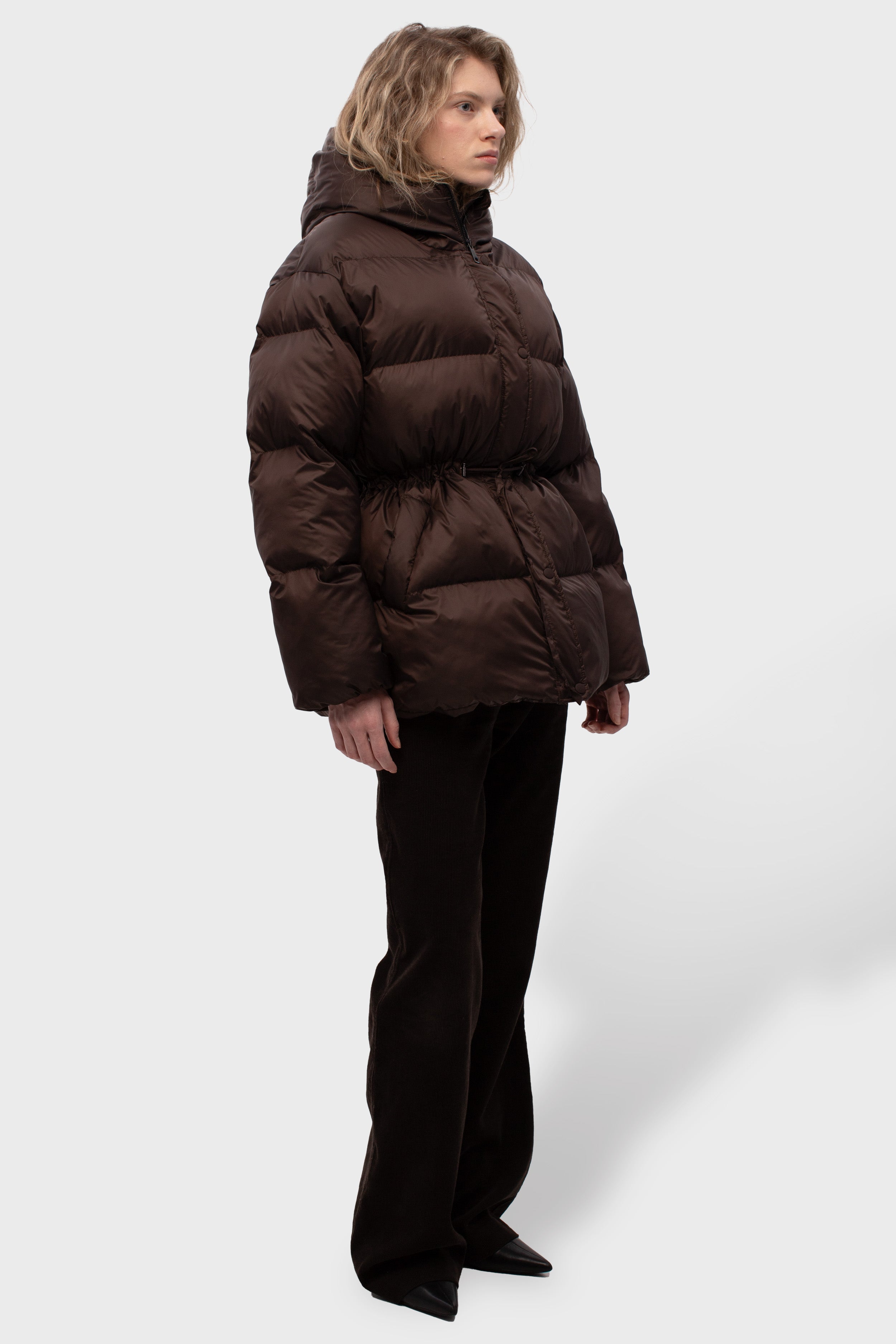 ORESUND puffer in chocolate