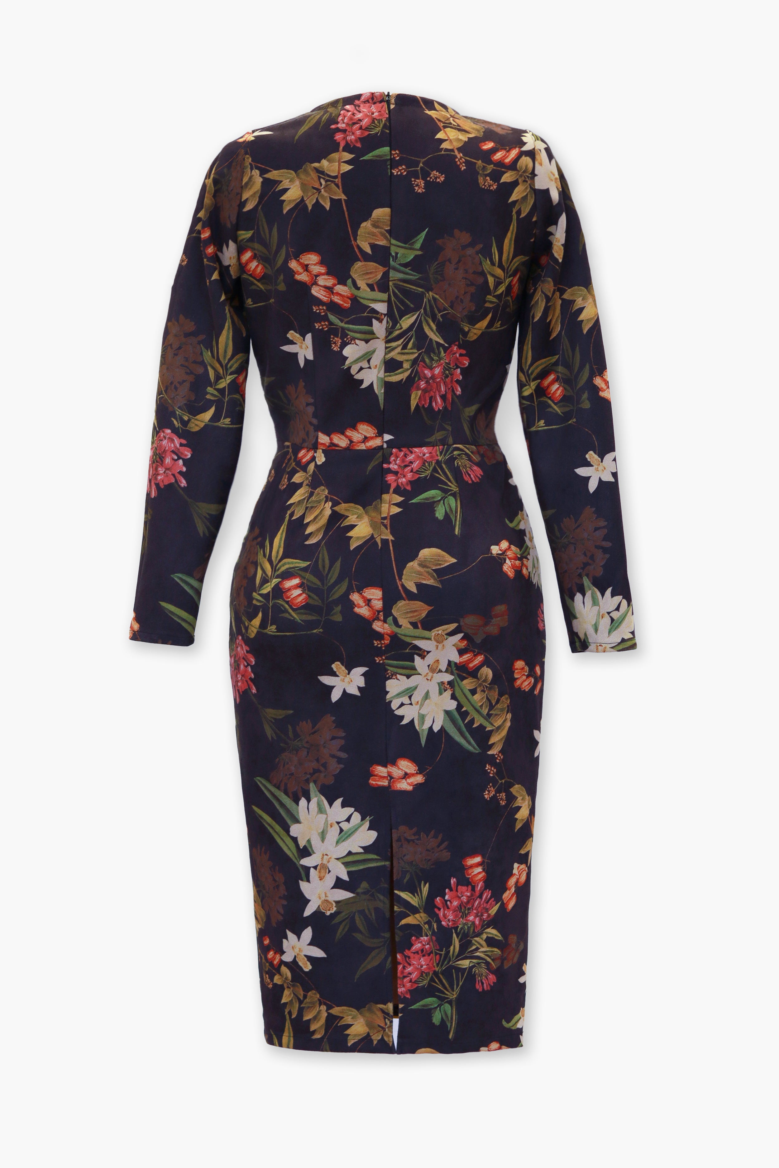 Suede dress Nora in violet