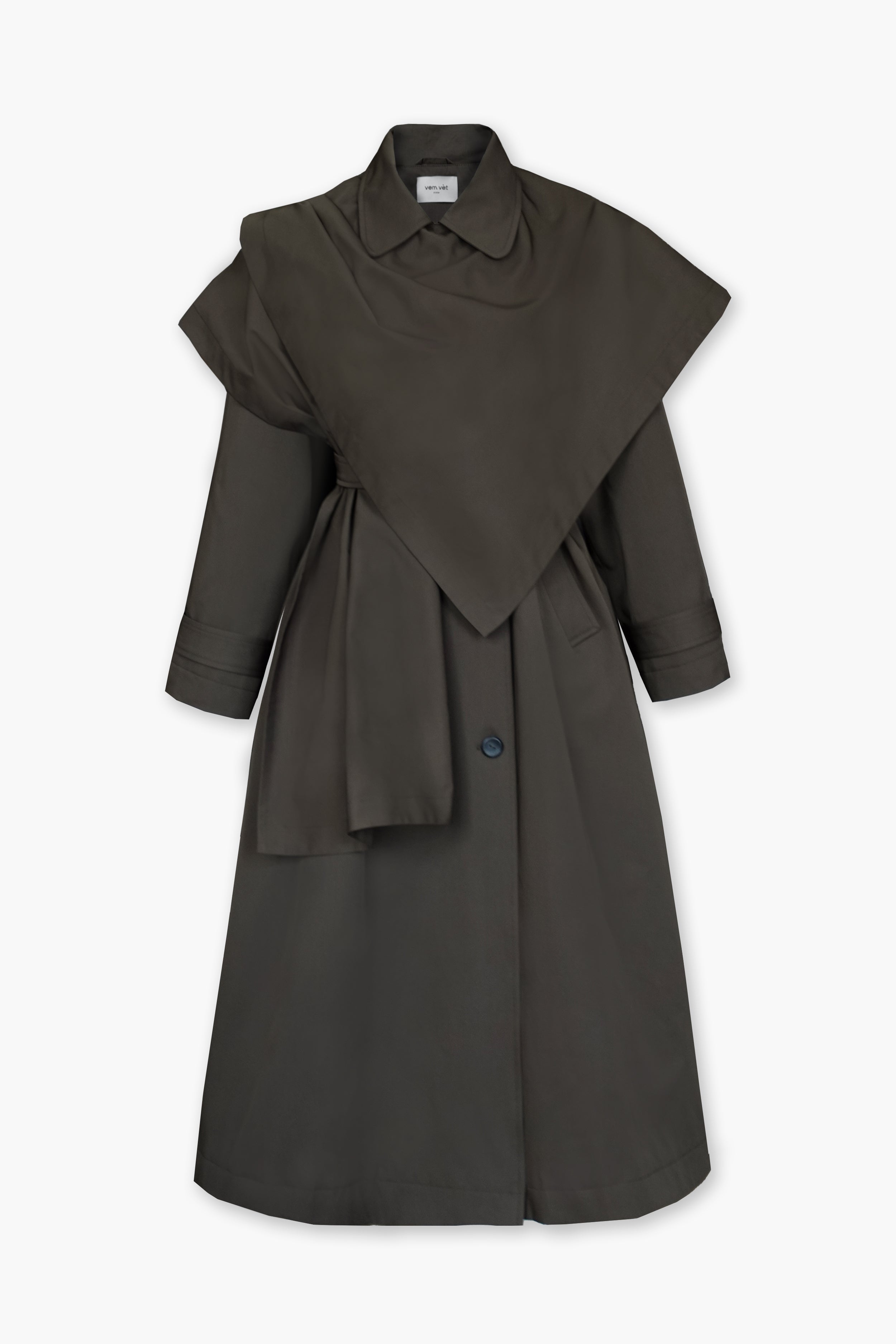 AMSTERDAM trench coat in khaki