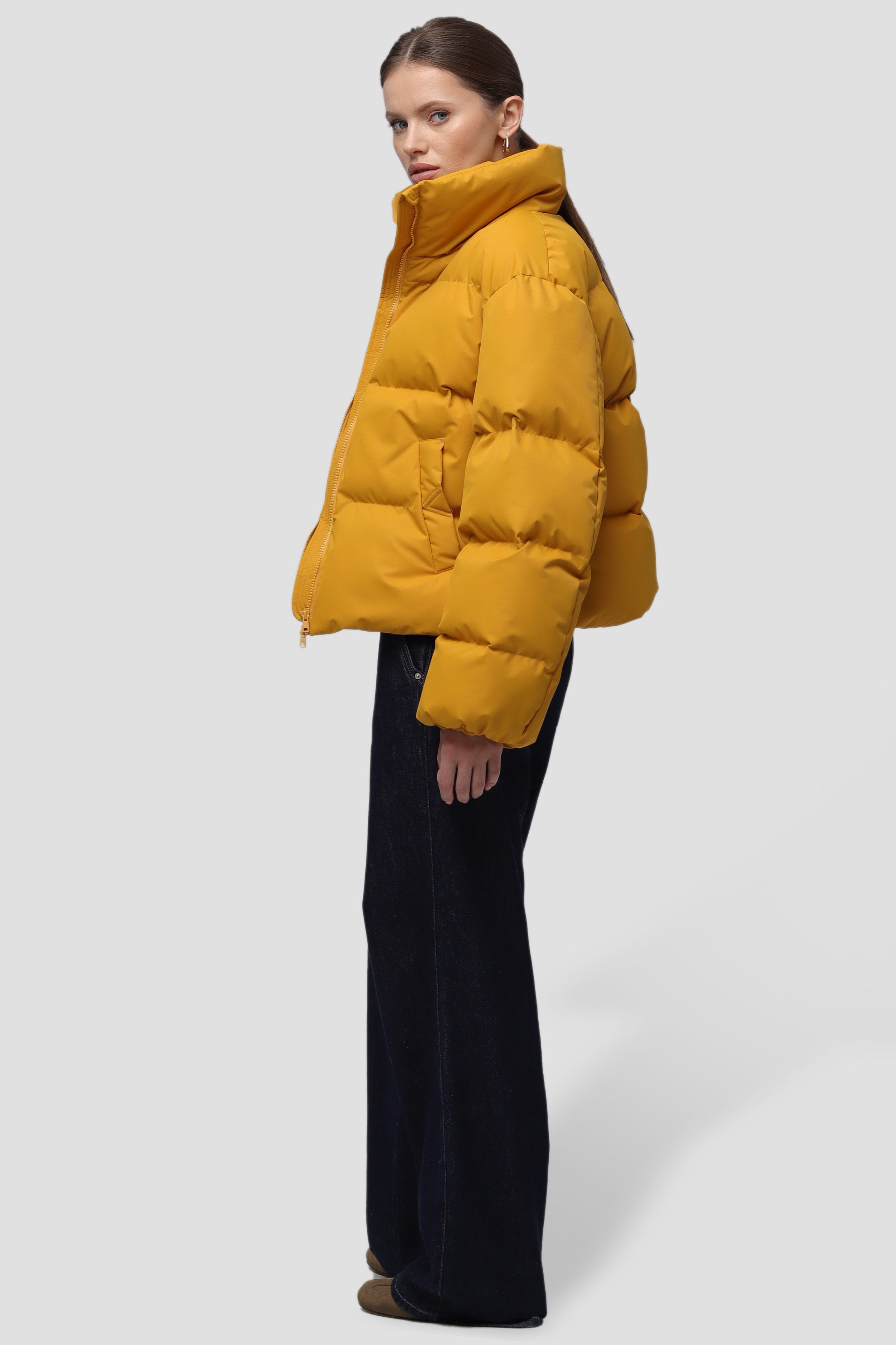 MORITZ puffer jacket in gold