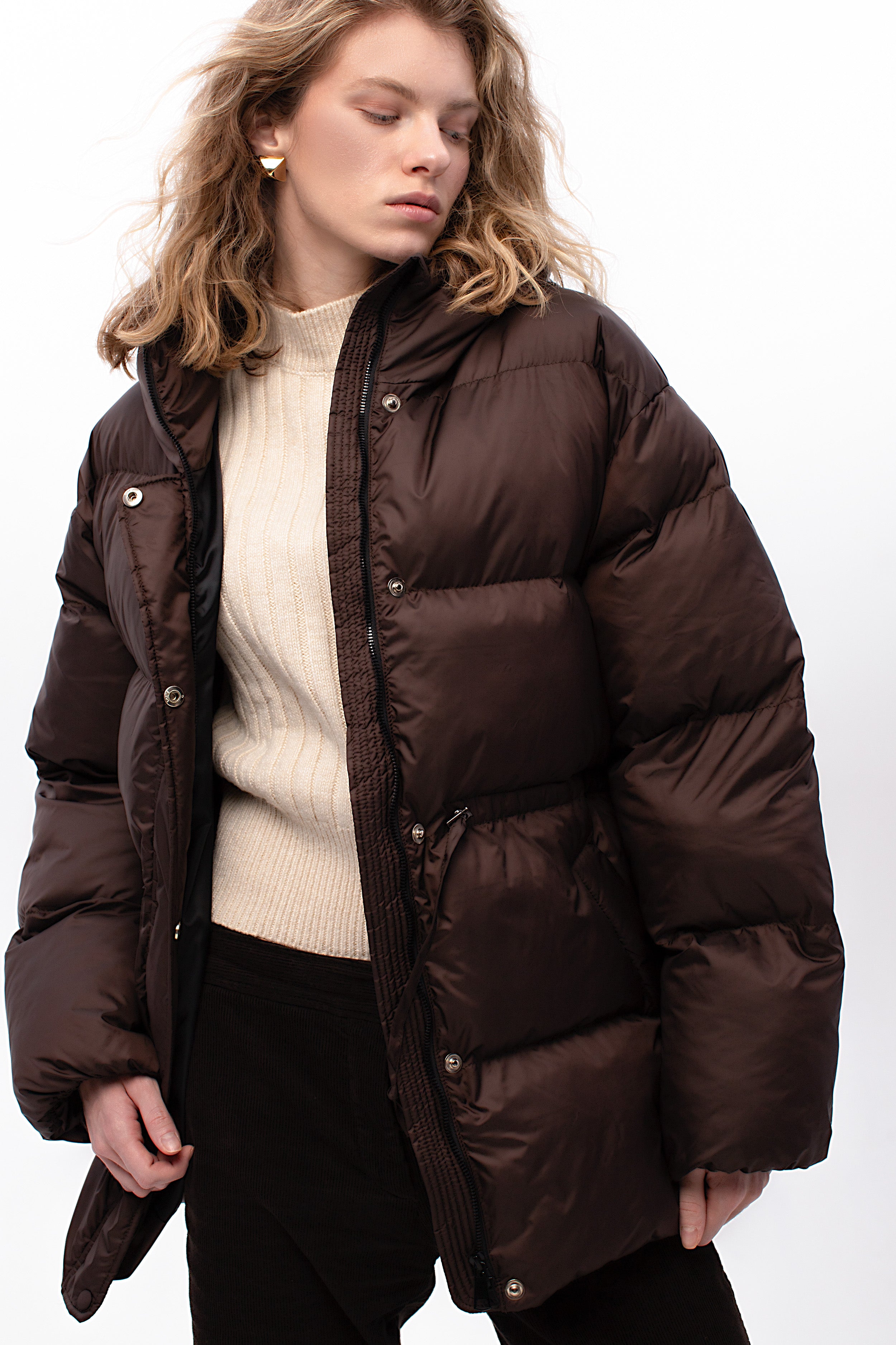 ORESUND puffer in chocolate