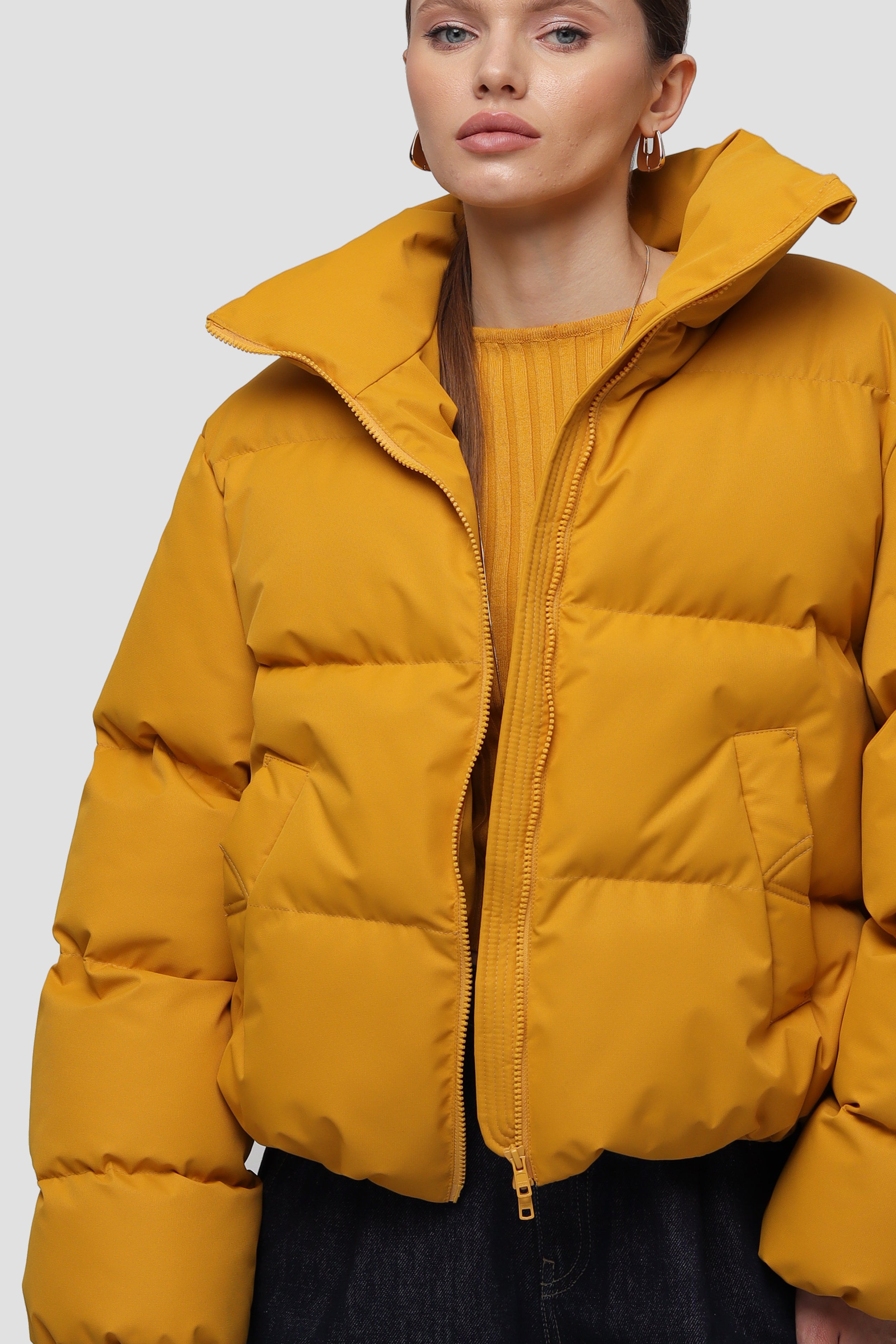 MORITZ puffer jacket in gold