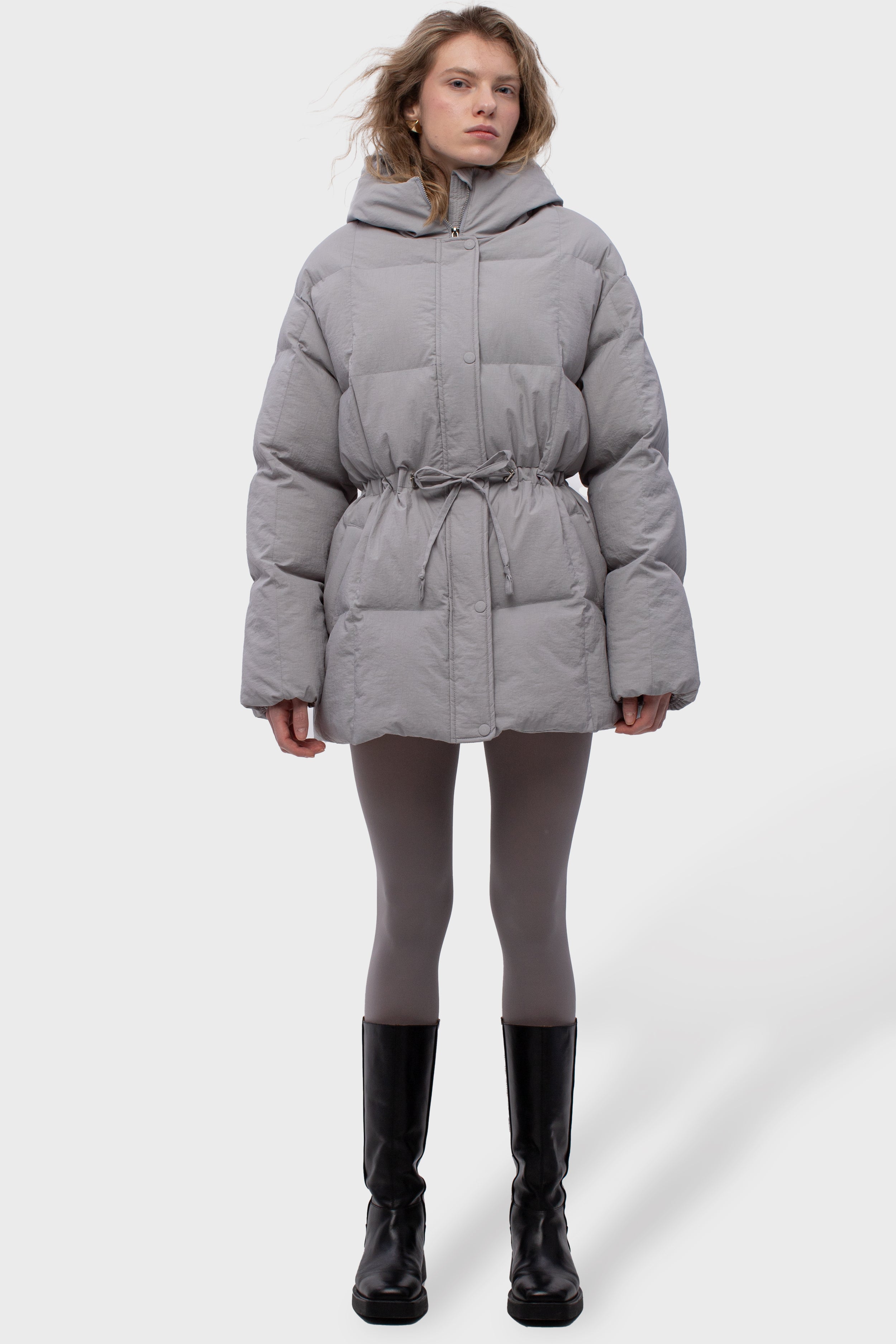 RONNE puffer jacket in grey