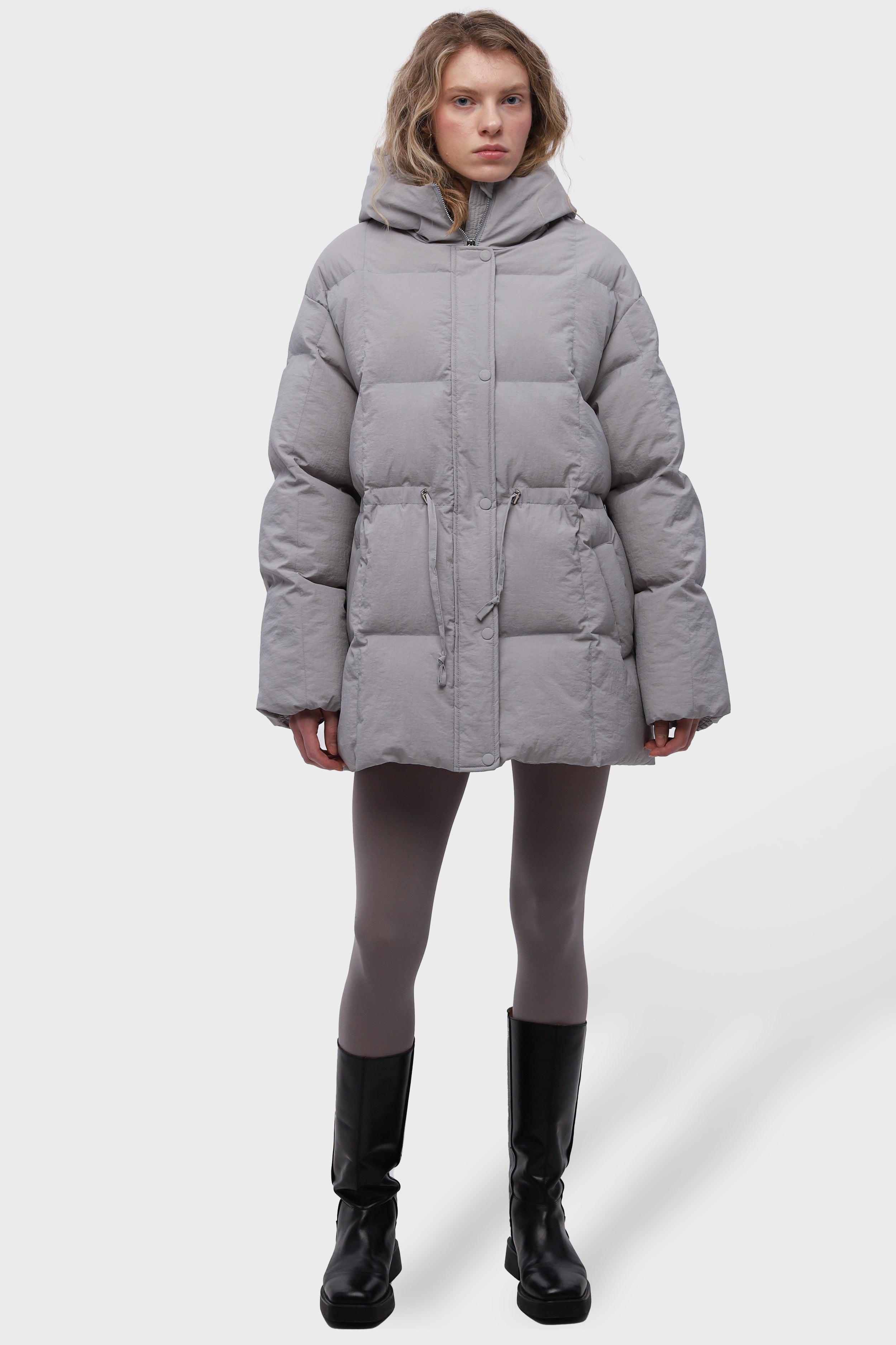 RONNE puffer jacket in grey