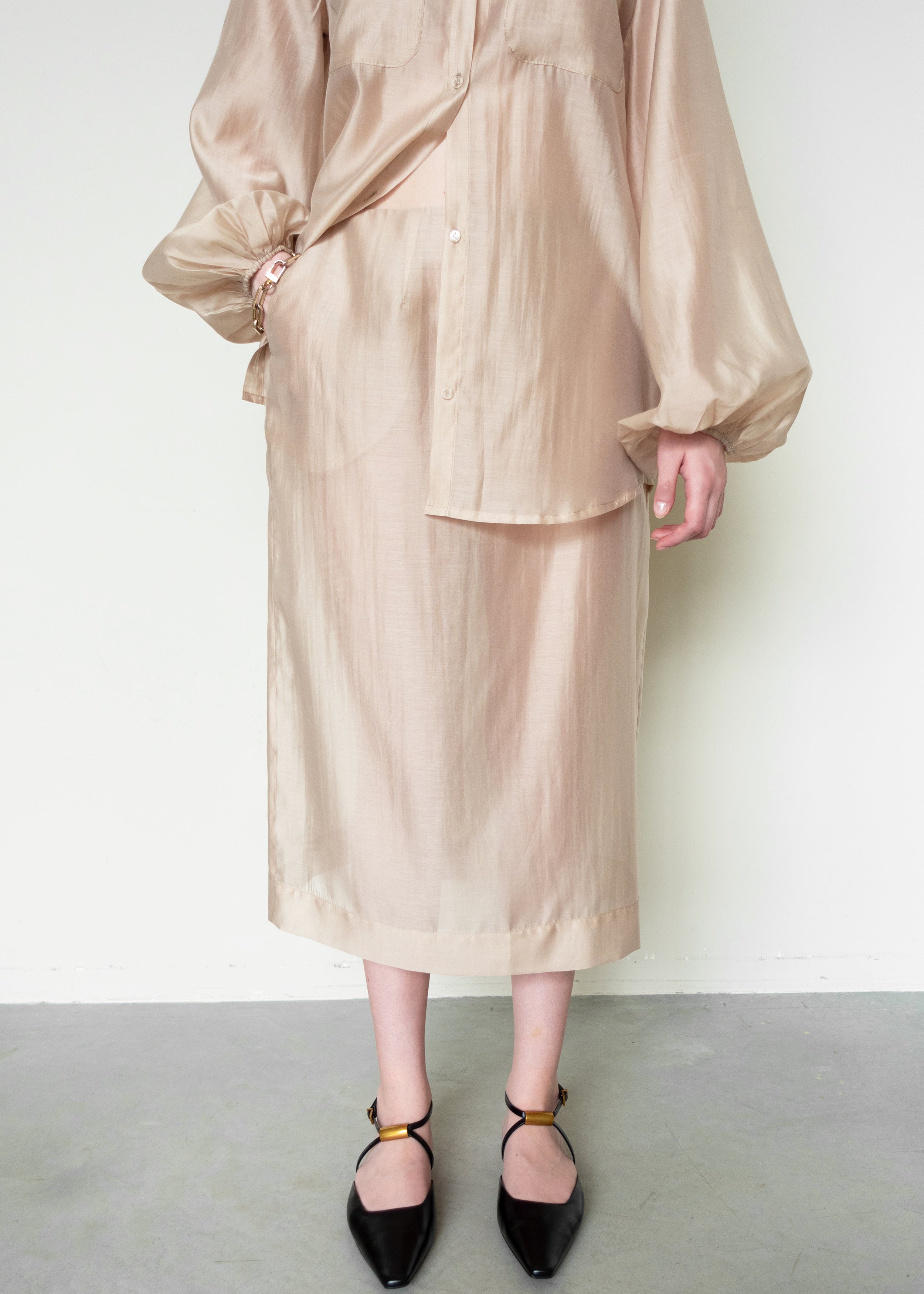 LOULOU skirt in beige