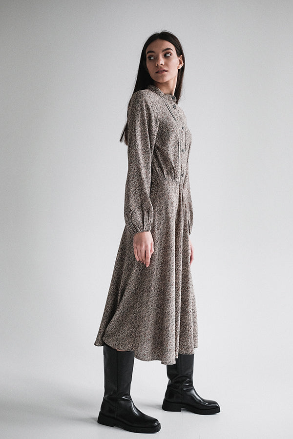 CHLOE midi dress in grey