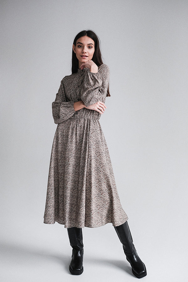 CHLOE midi dress in grey
