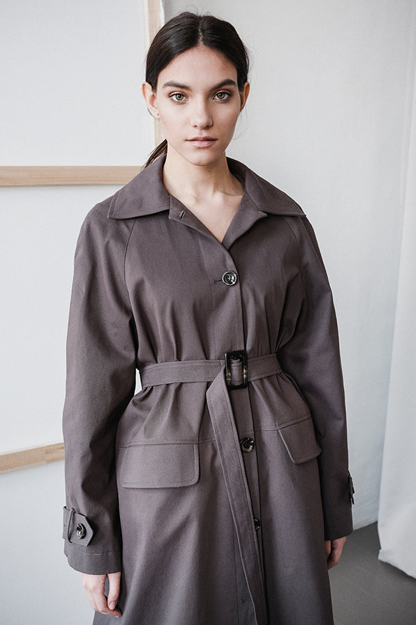 Trench coat Toronto in grey