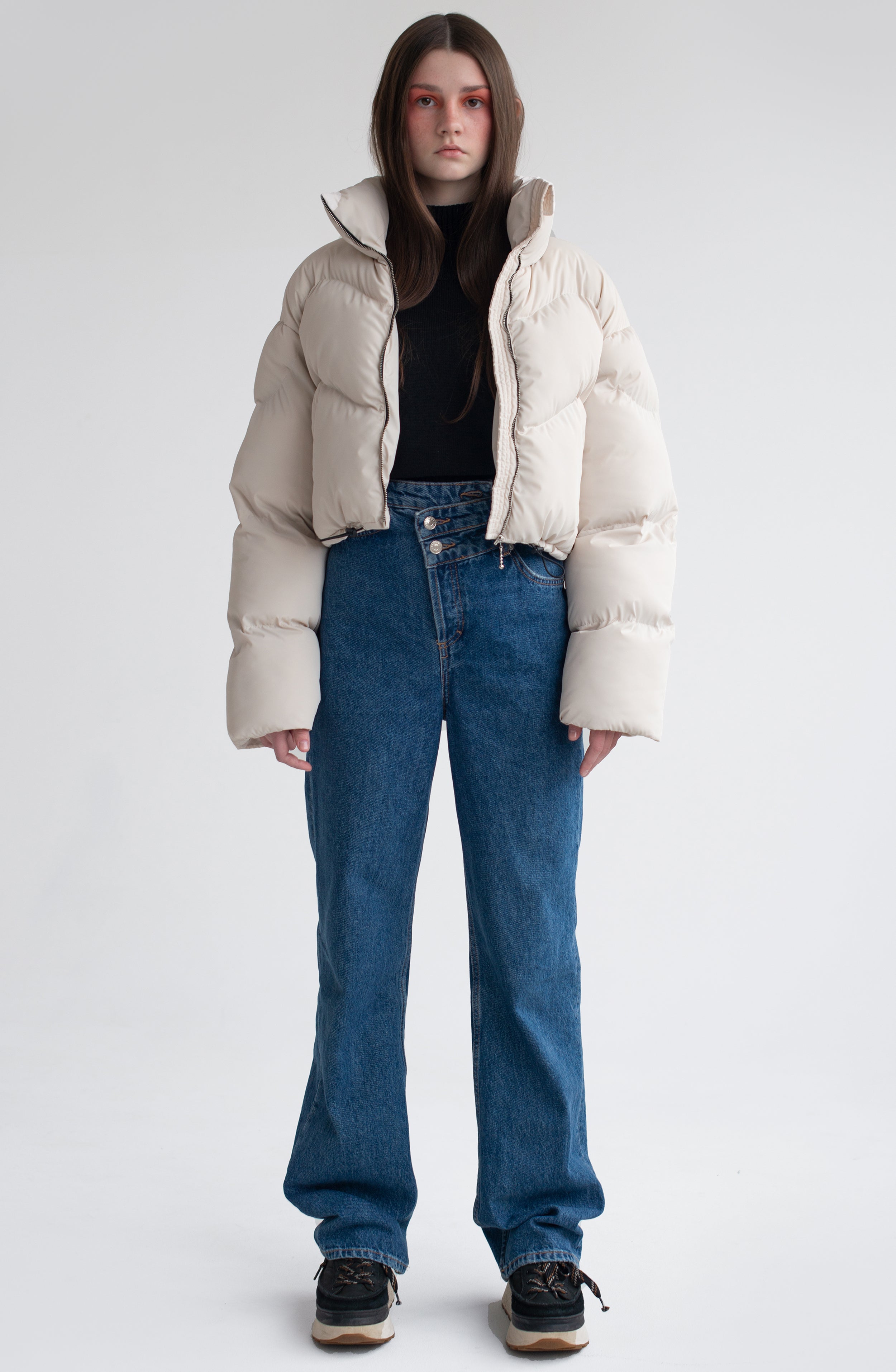 BABY puffer jacket in milk