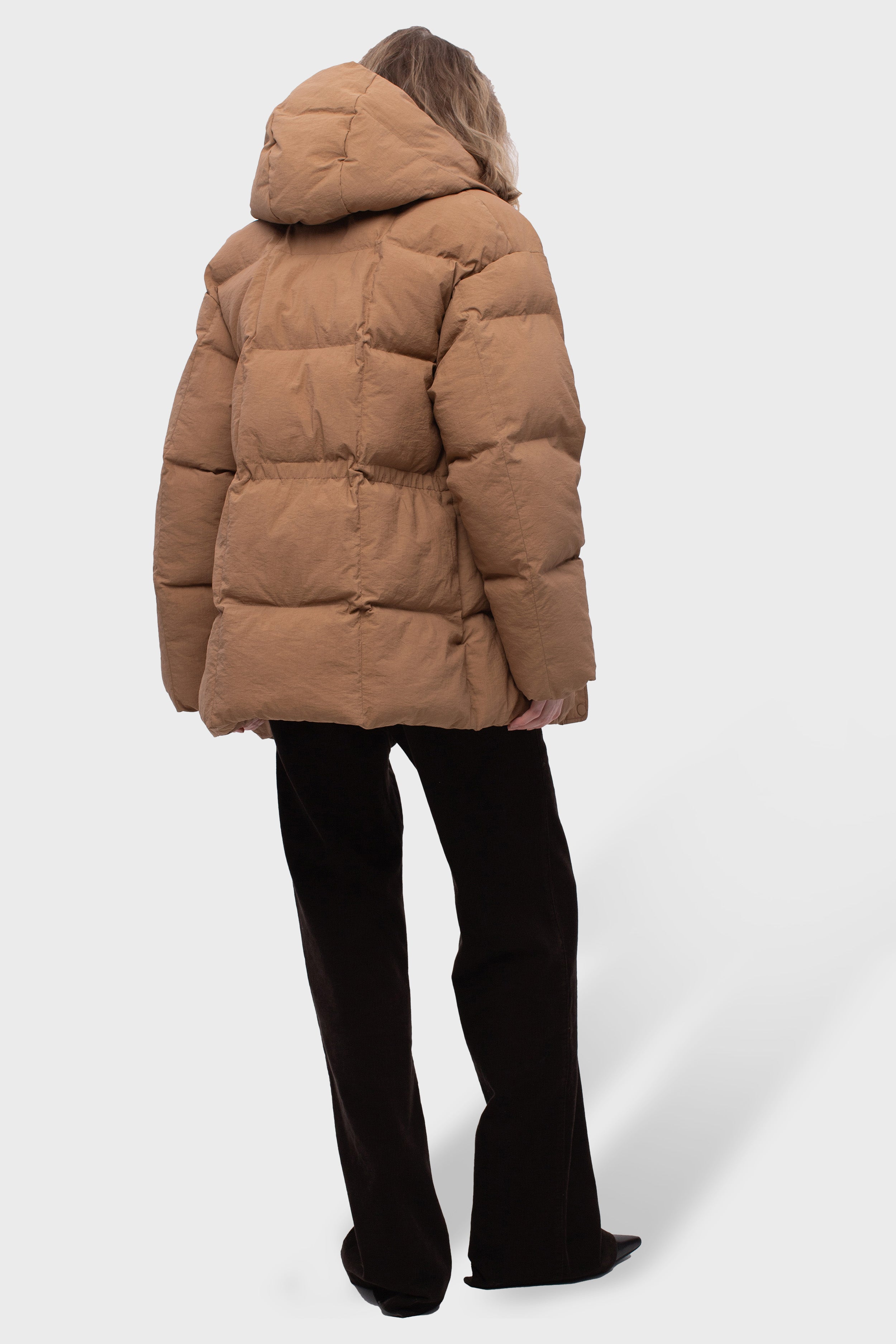RONNE puffer jacket in sand