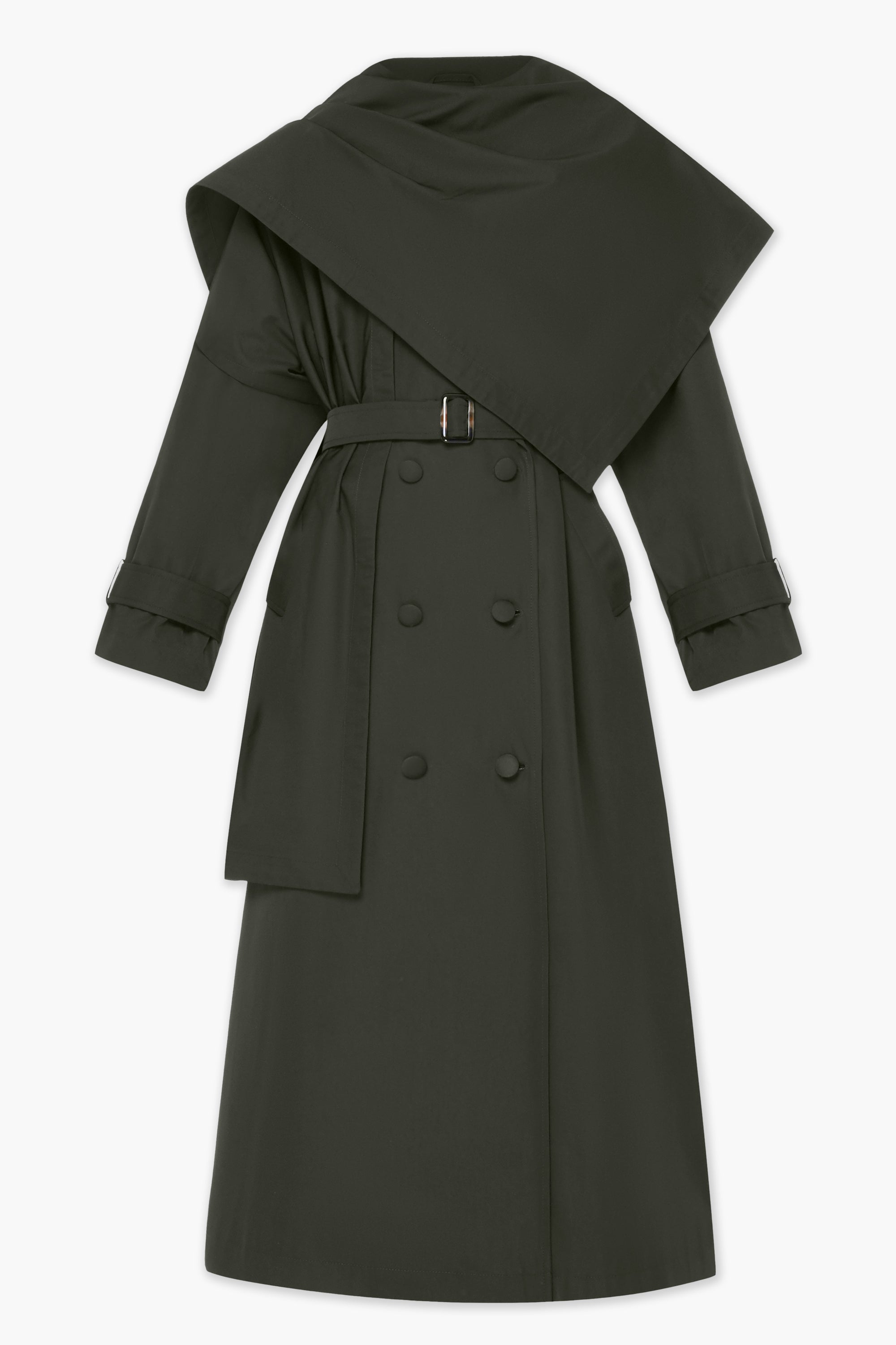 AMSTERDAM trench coat / forest green