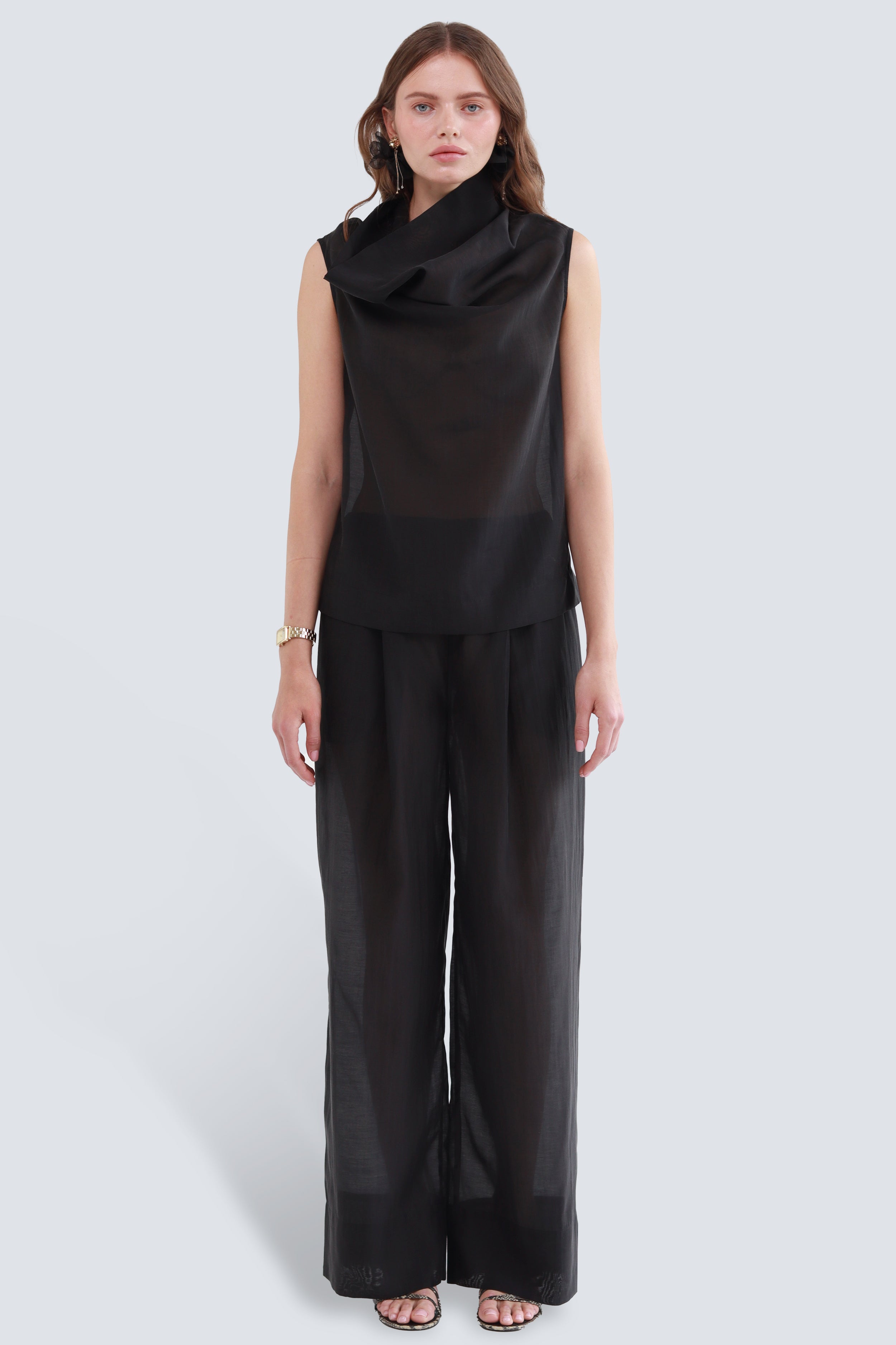 INGRID top in black