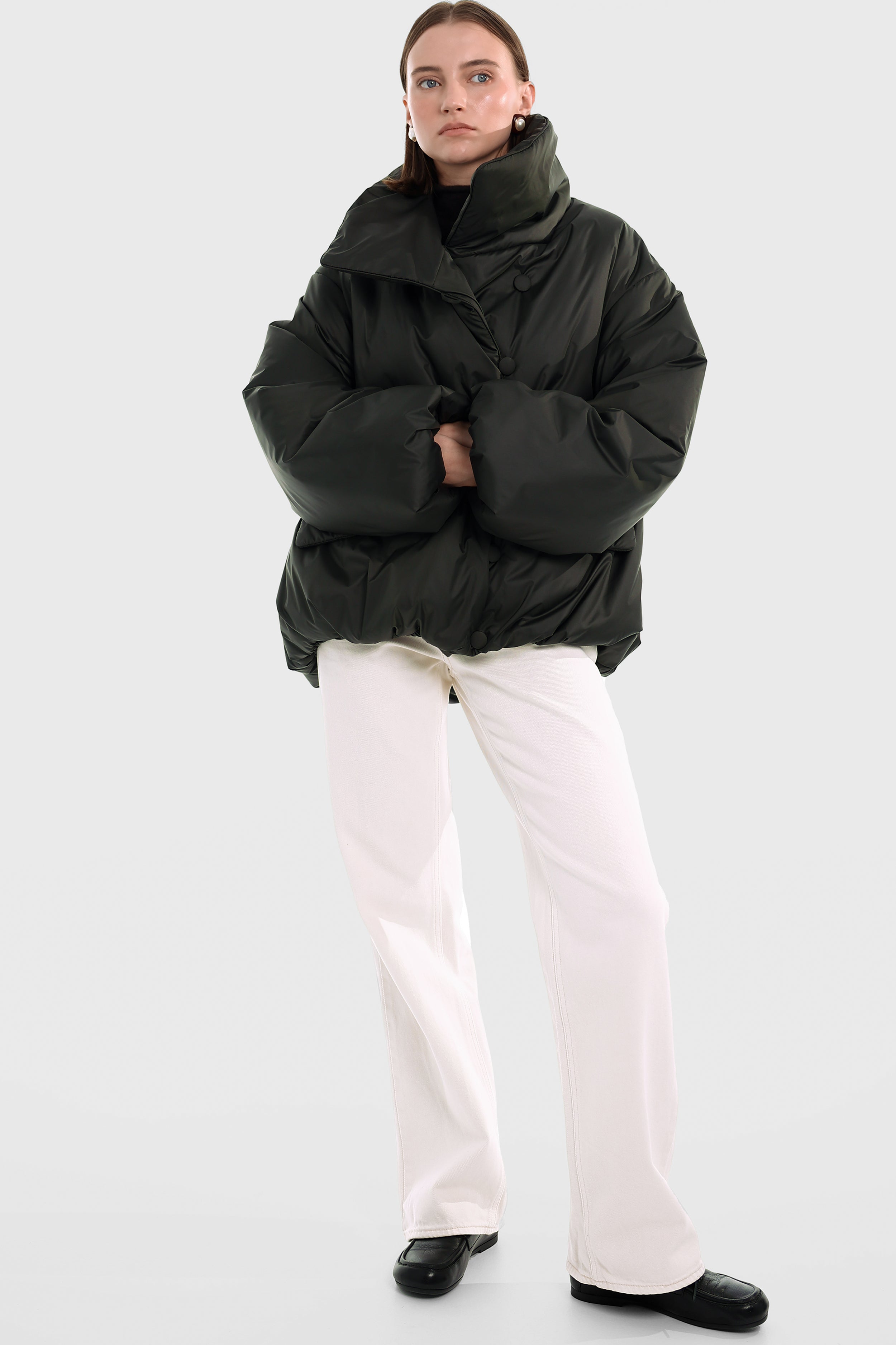 YUKI jacket in dark green