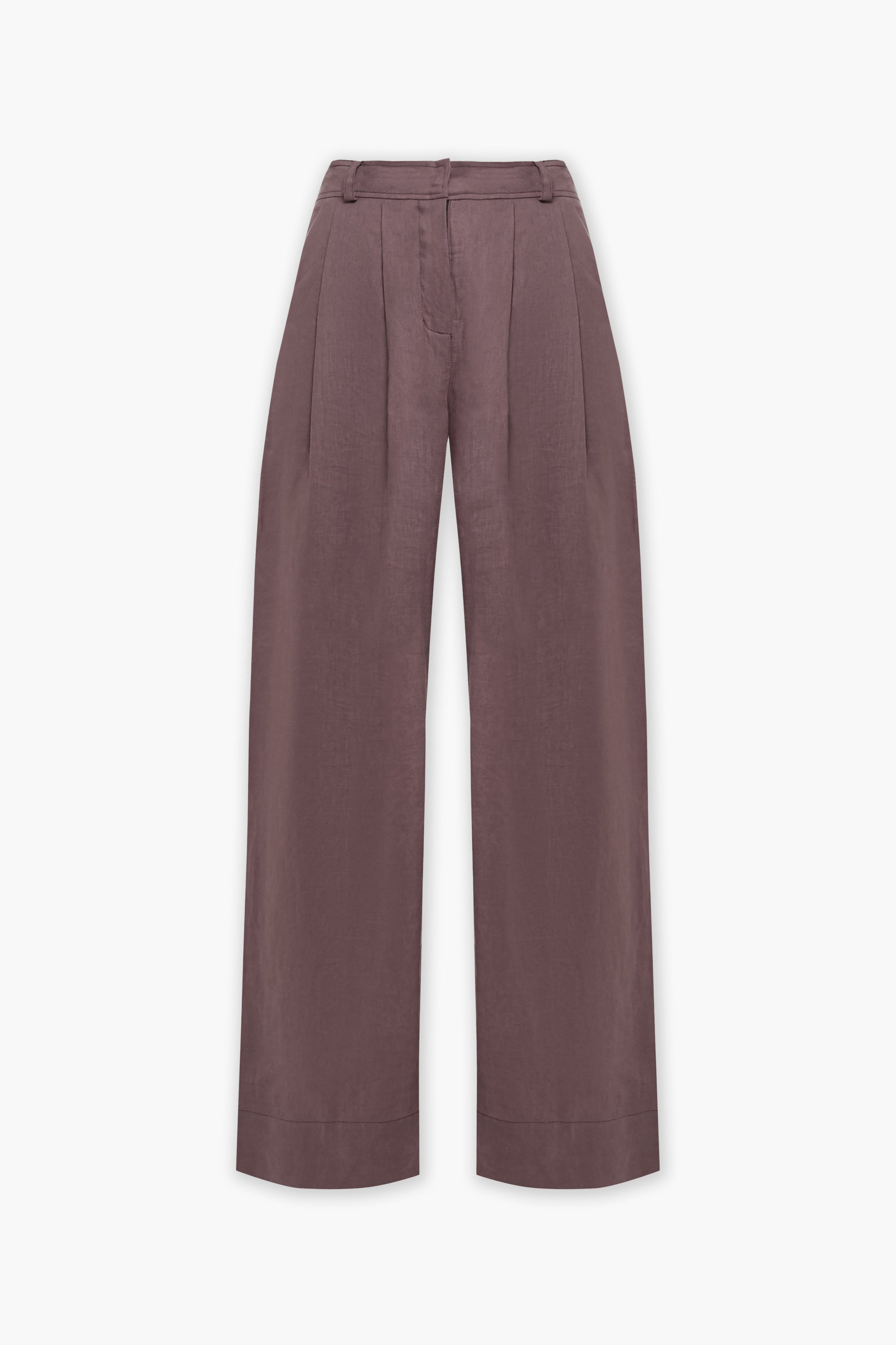 Linen pants Menton in chocolate