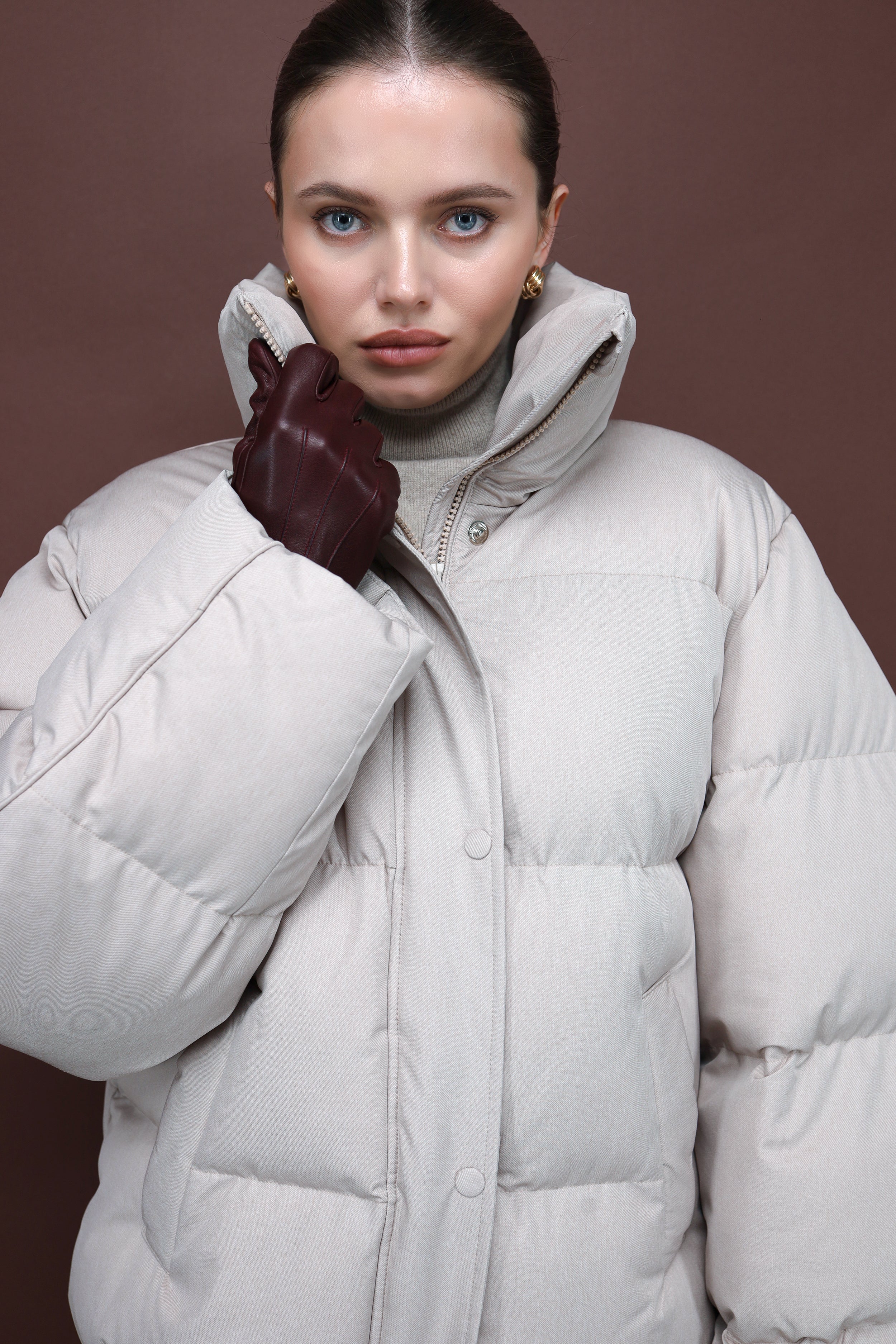 Пуховик VOSS / пісочний