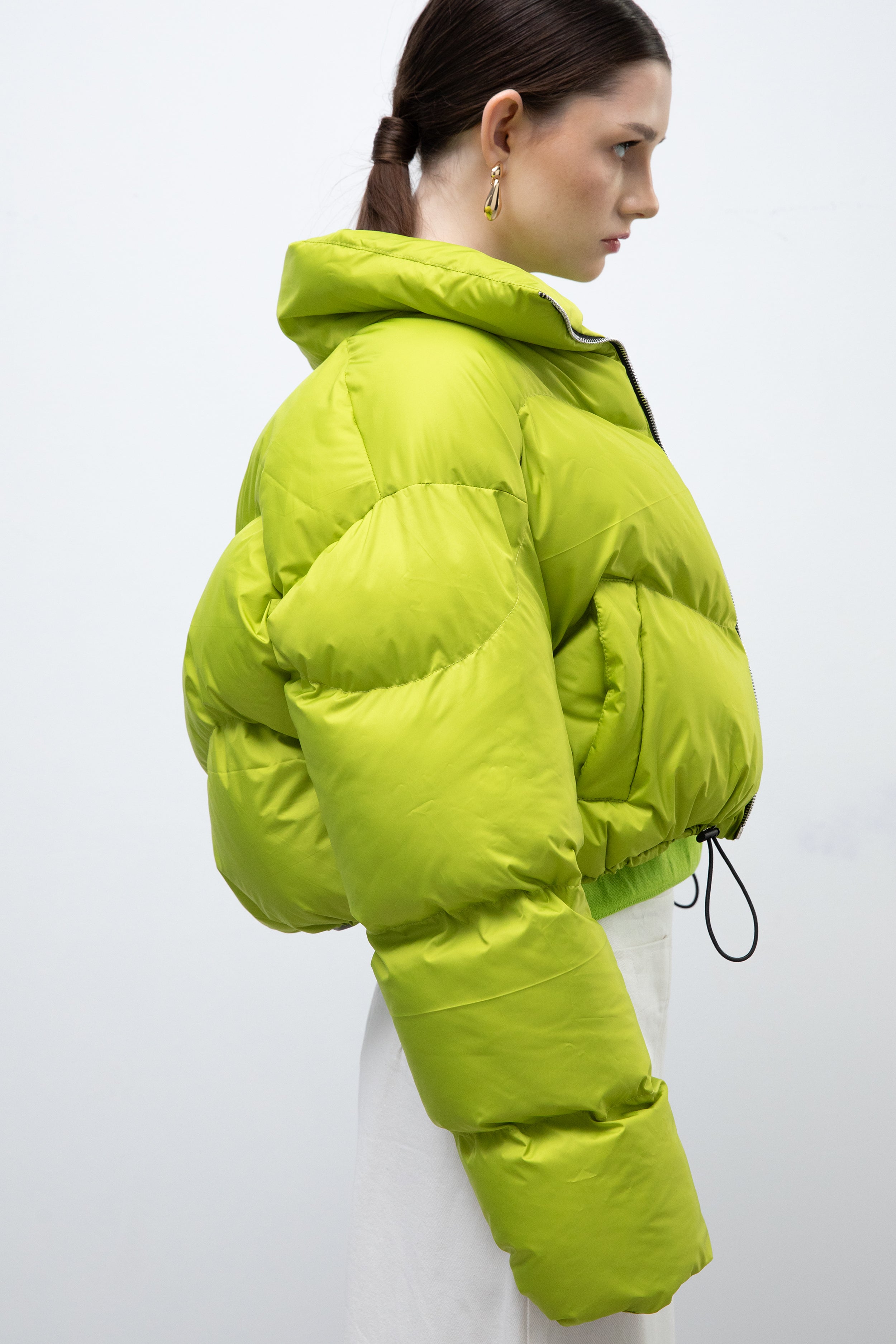 Baby puffer jacket in green