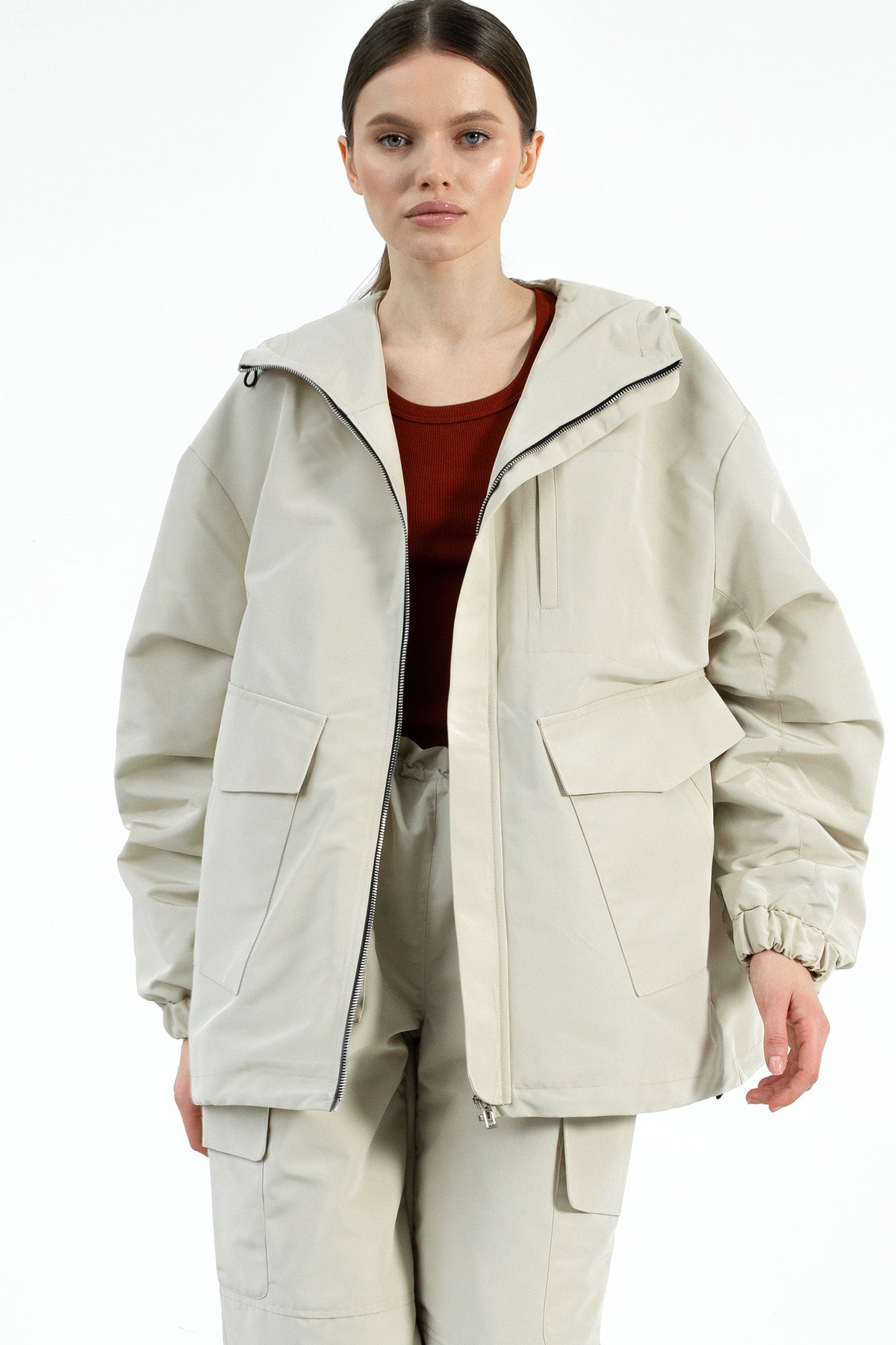 RAIN jacket in butter
