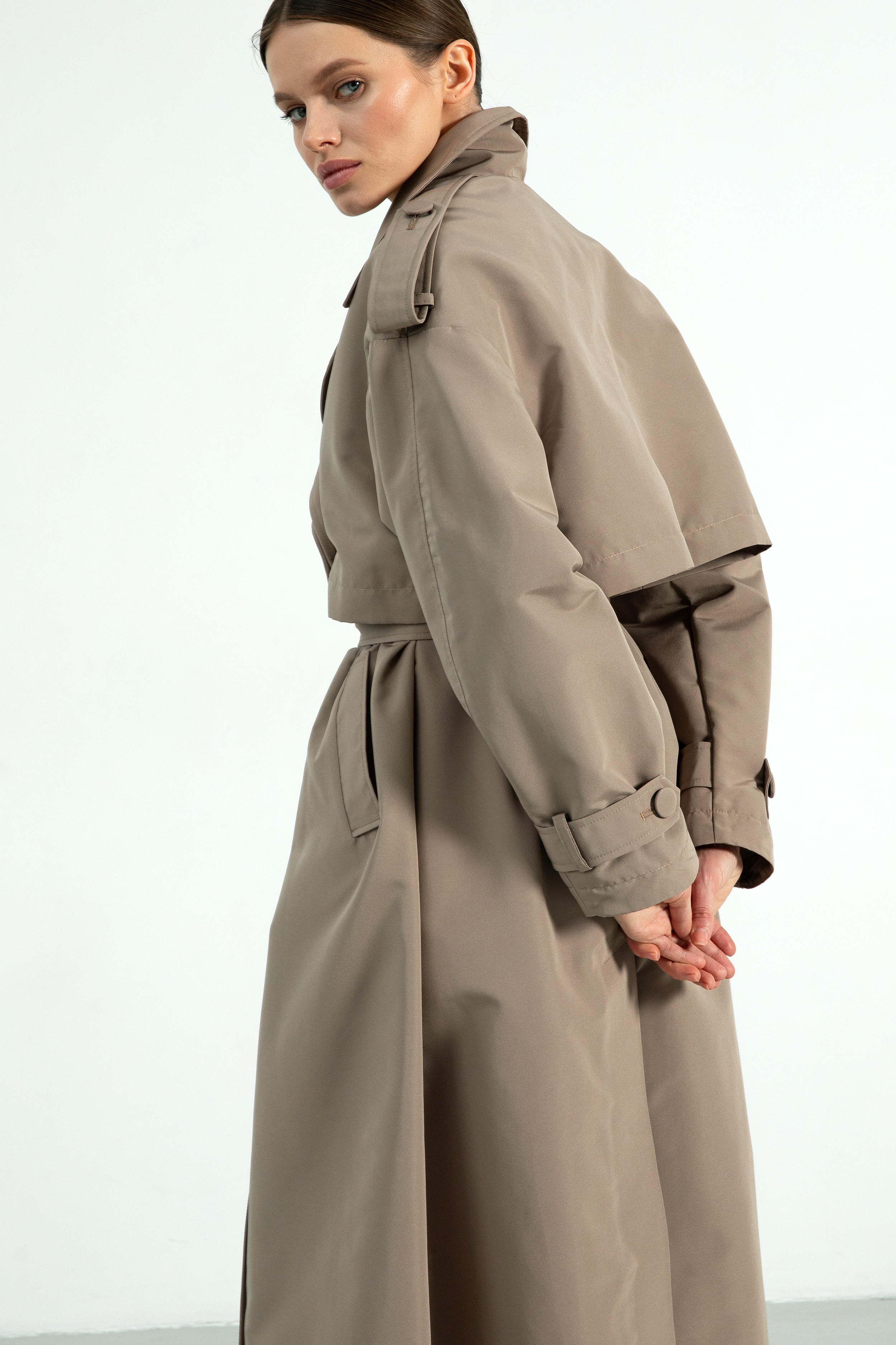 BERGEN trench coat / taupe